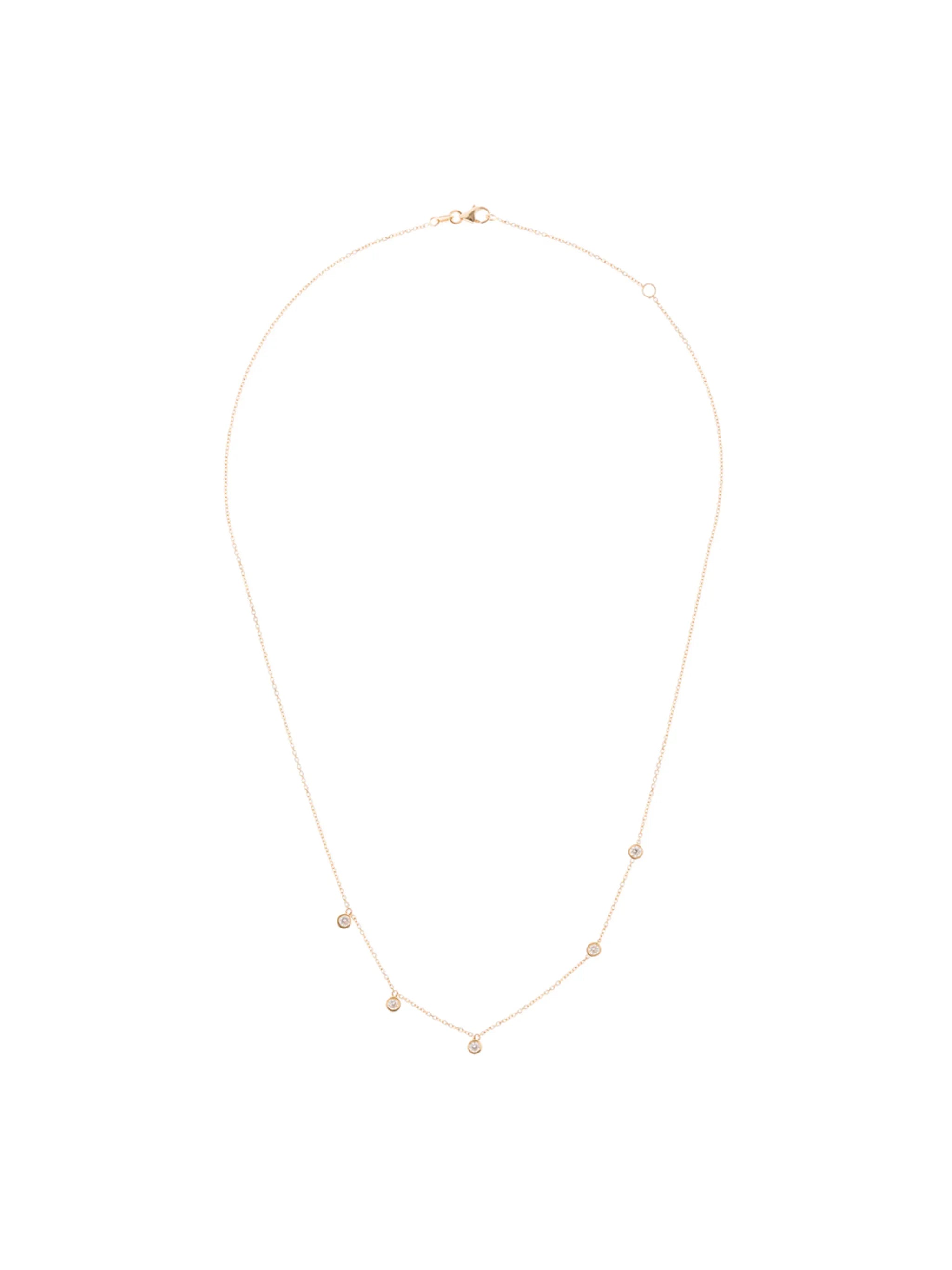 18kt gold Ivy diamond necklace