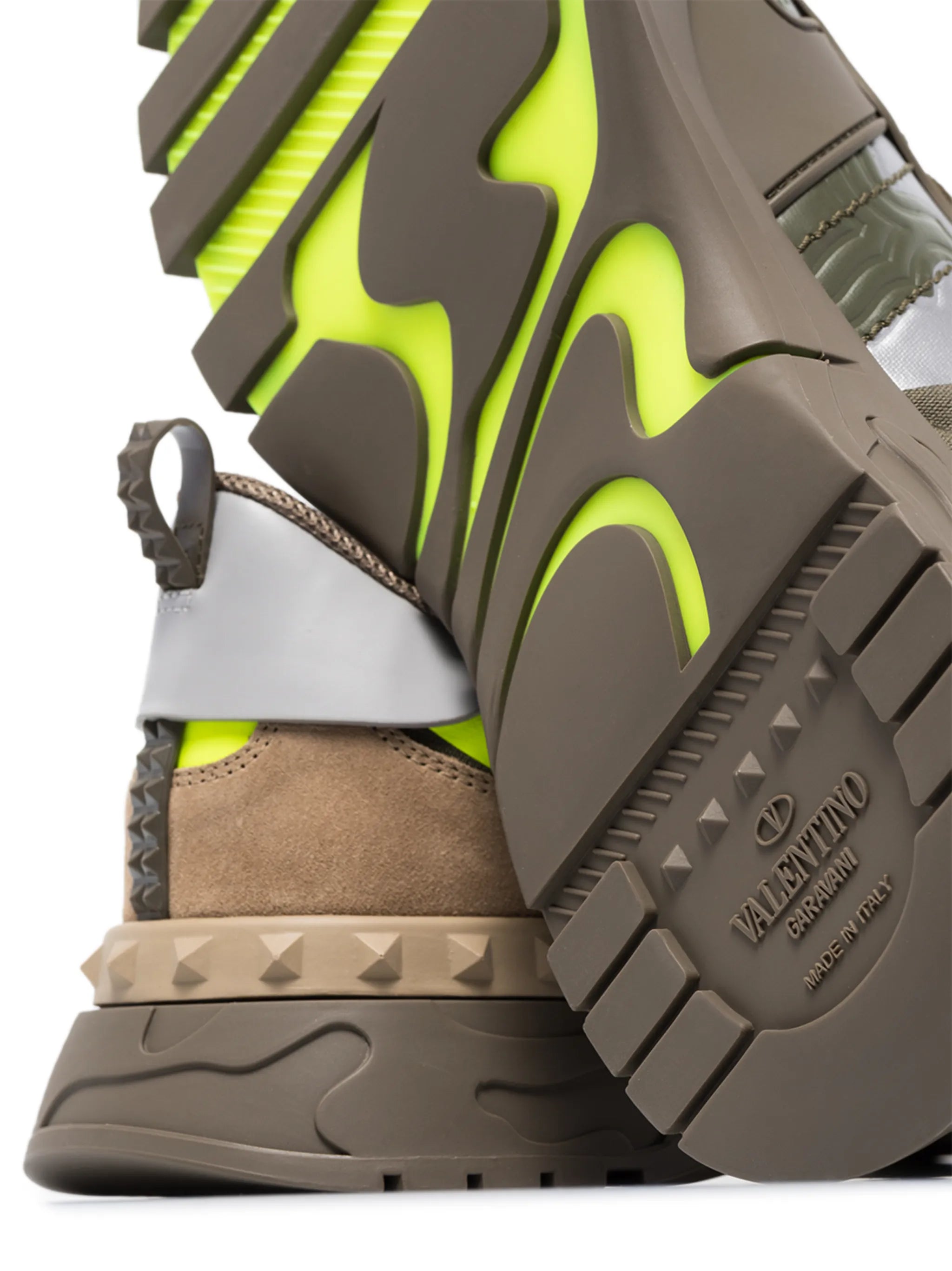 Rockrunner camouflage-print leather sneakers