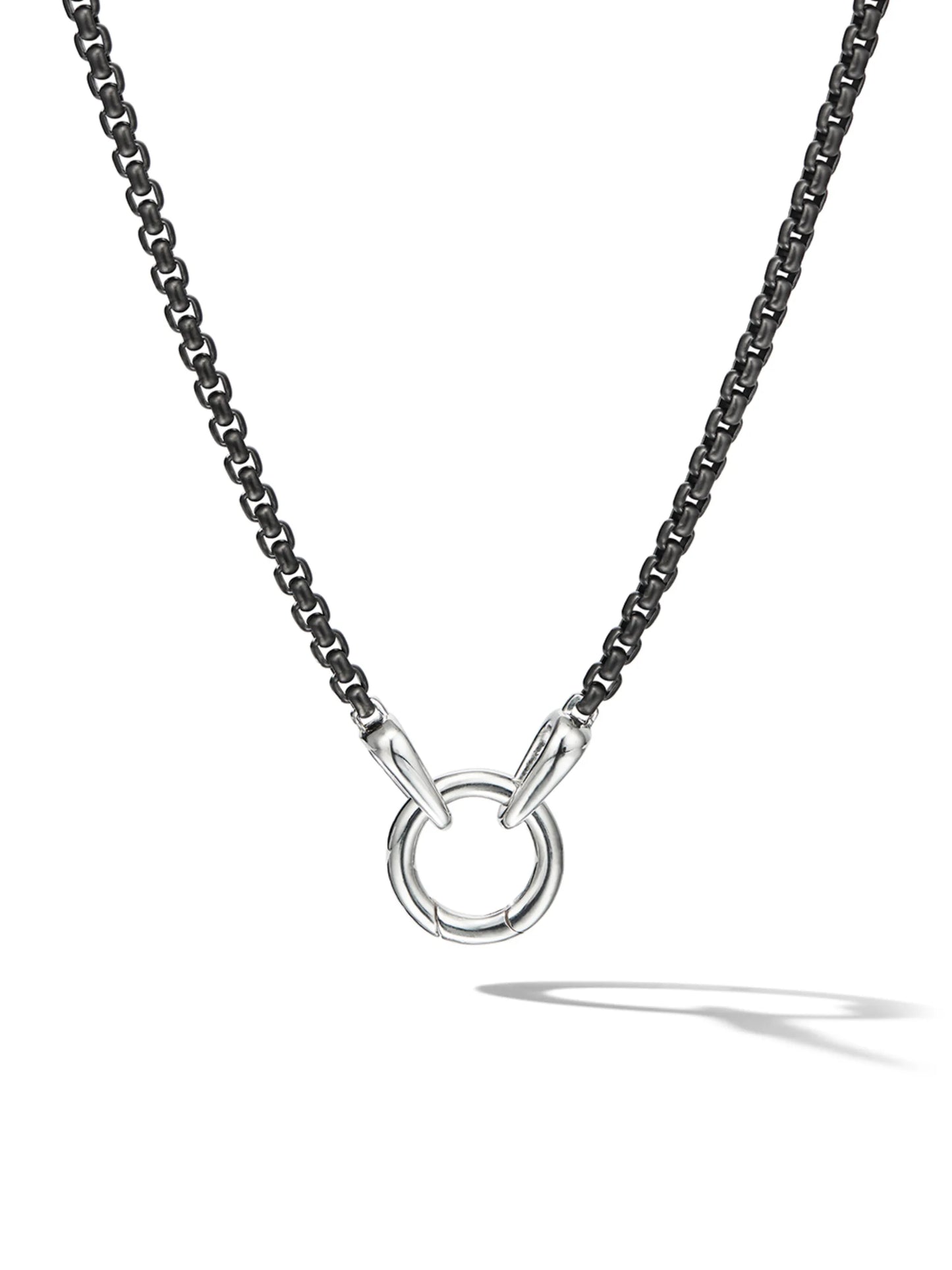 Smooth Amulet box chain necklace (2.7mm)