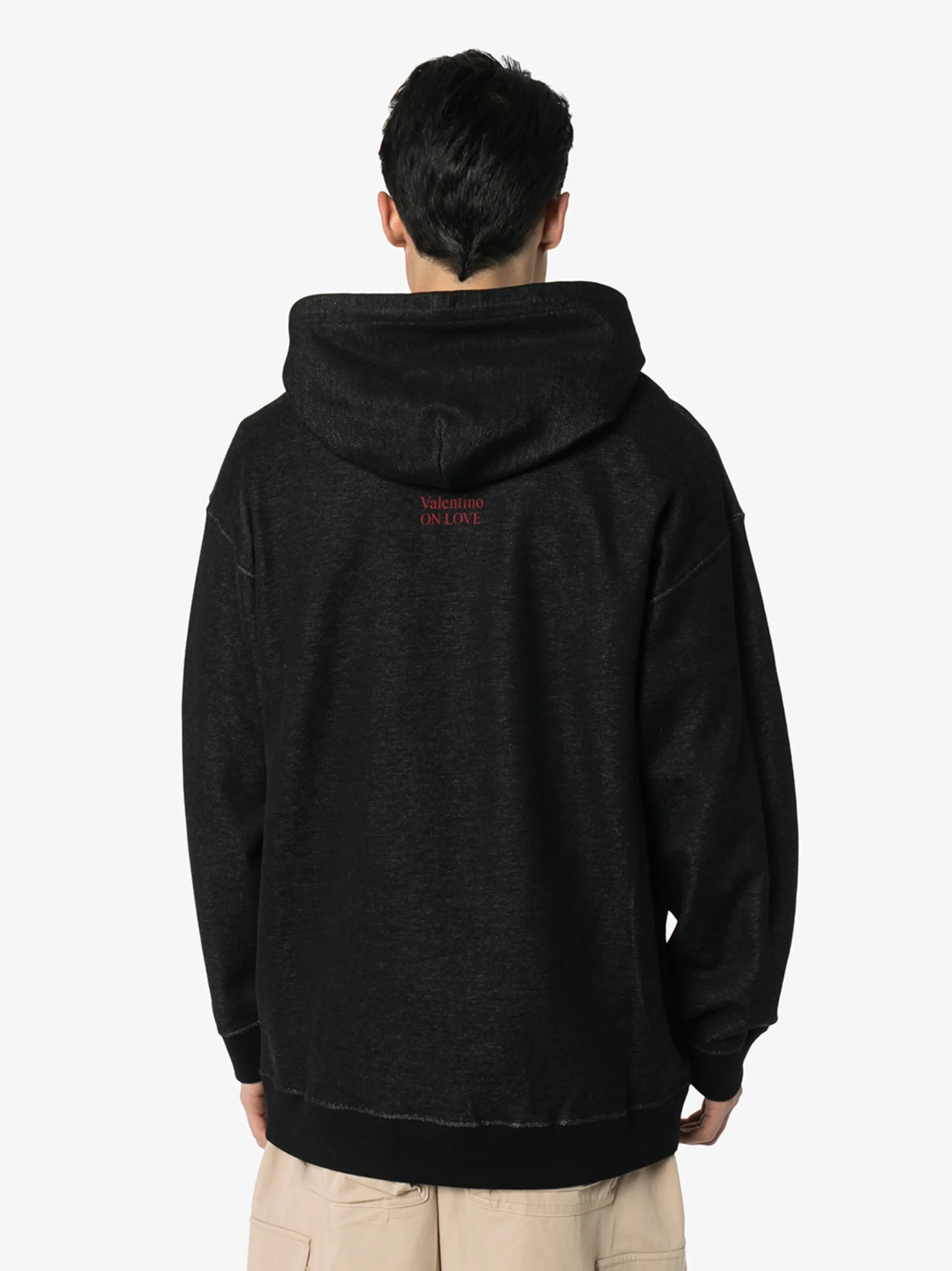 moon print oversized hoodie