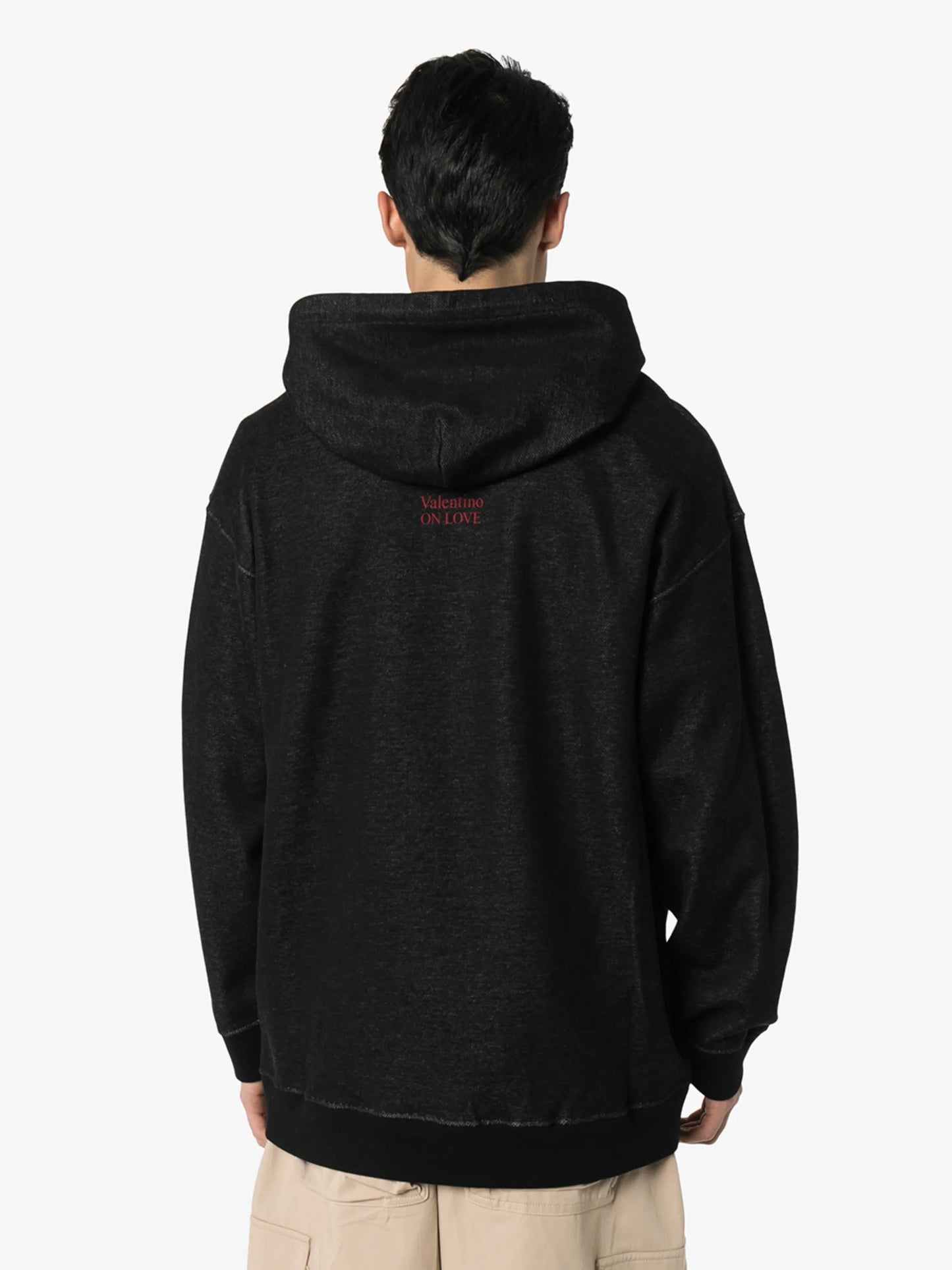 moon print oversized hoodie