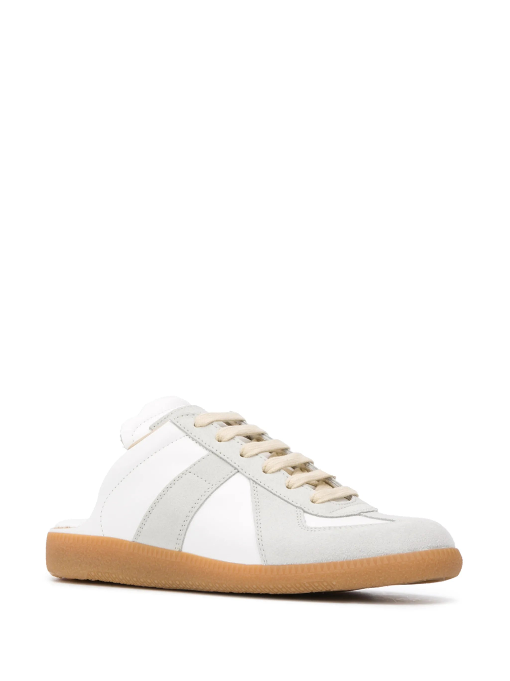 Replica leather slip-on sneakers