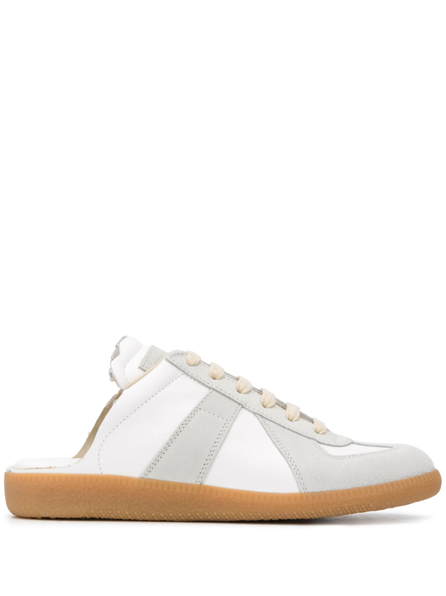Replica leather slip-on sneakers