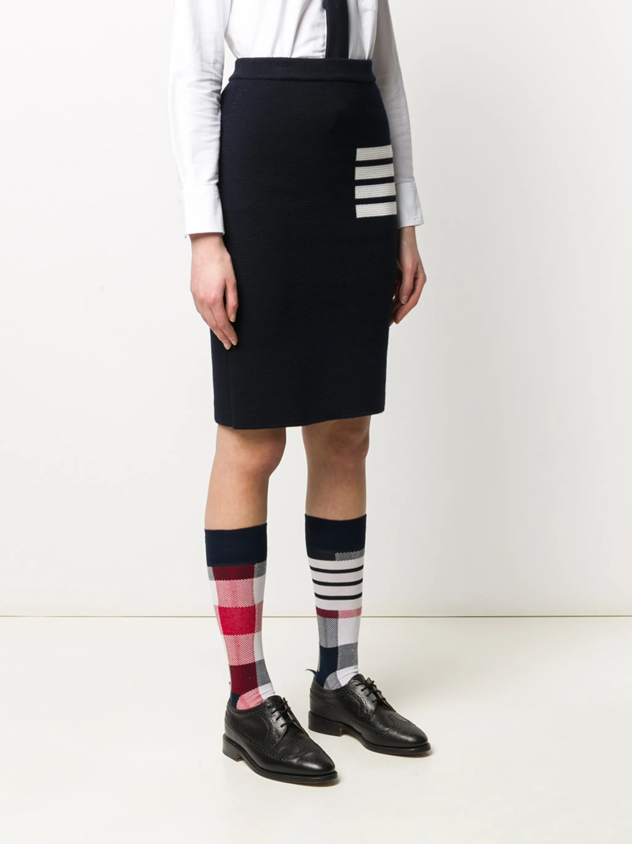 4-Bar knee-length skirt