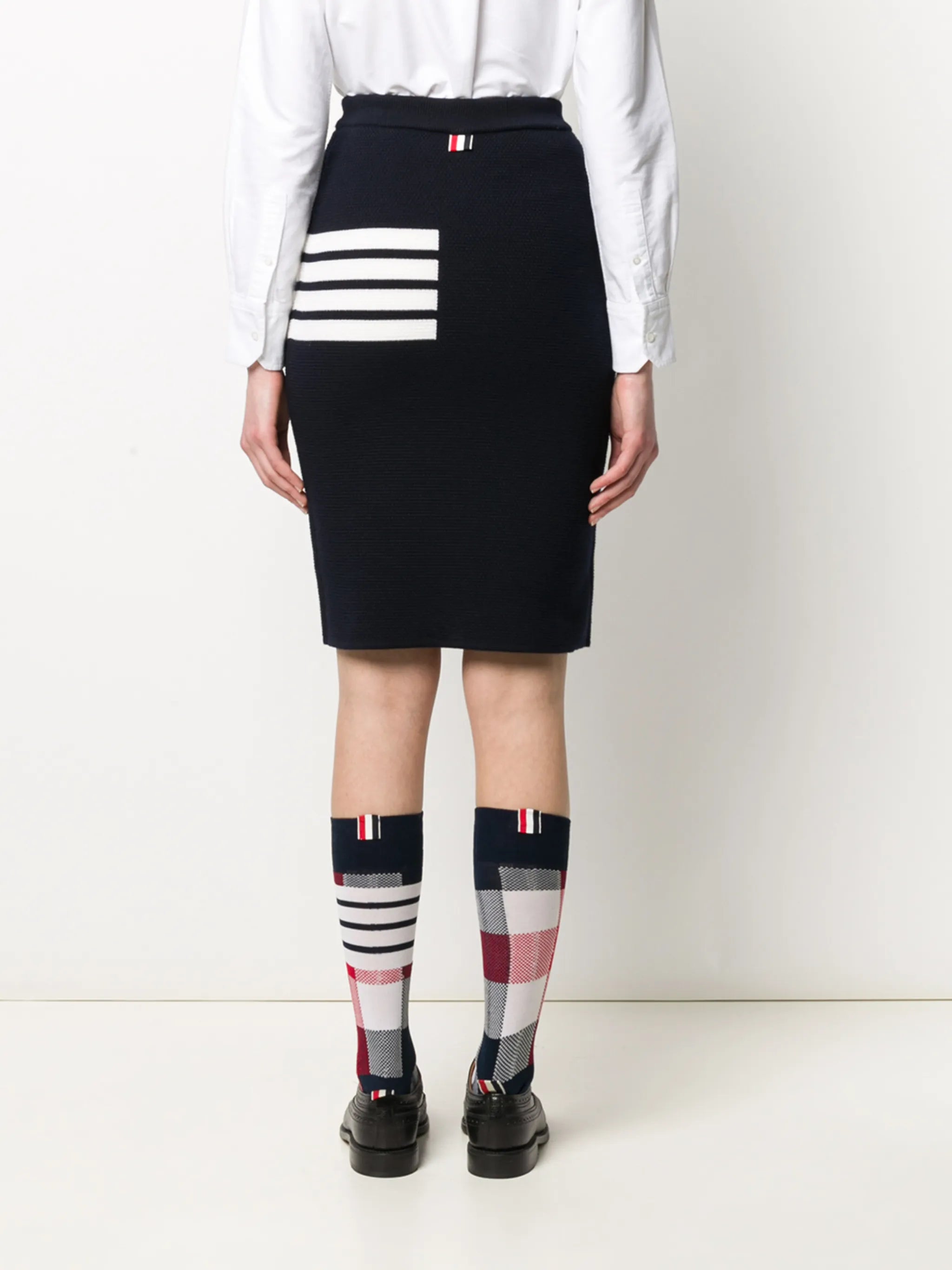 4-Bar knee-length skirt