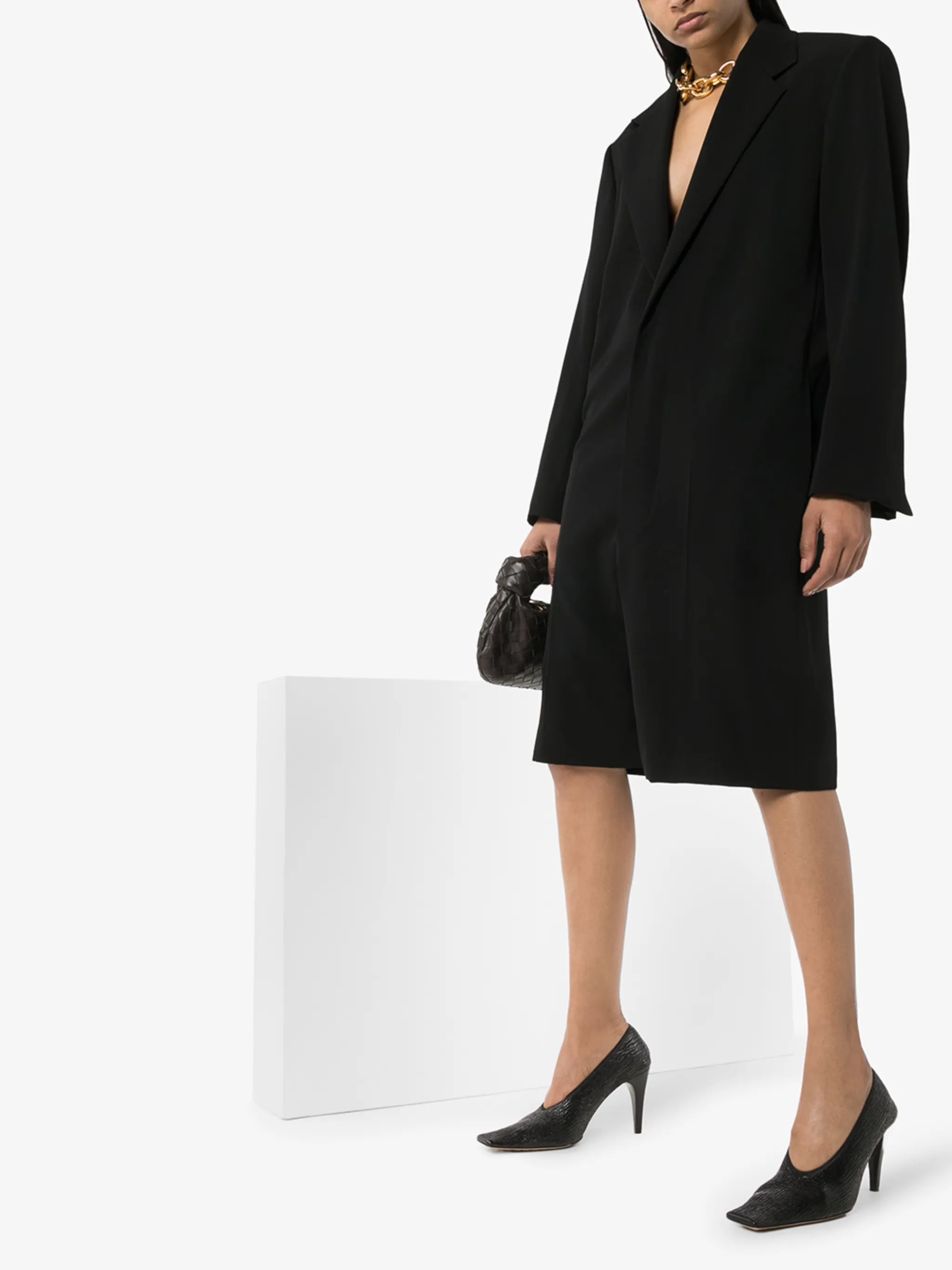90mm leather pumps