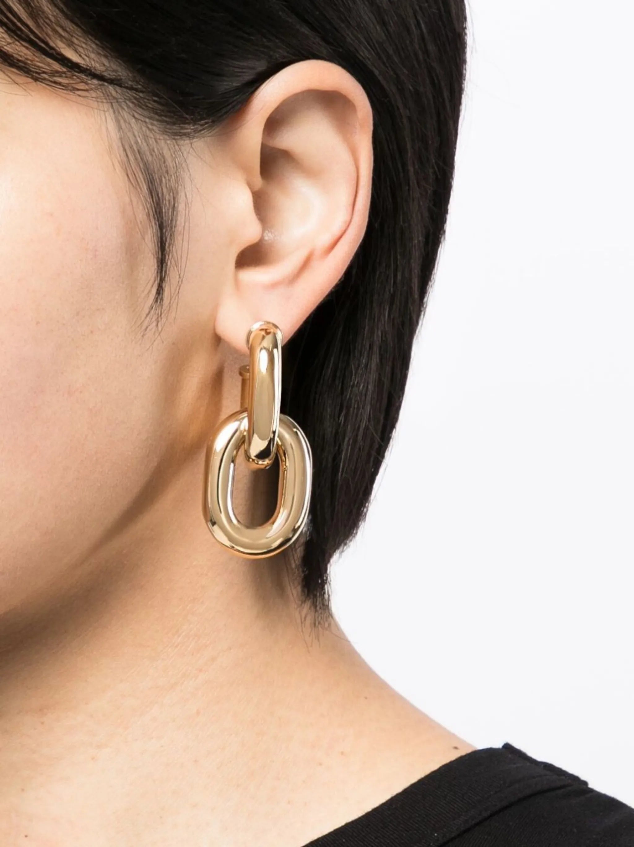 chain link earrings