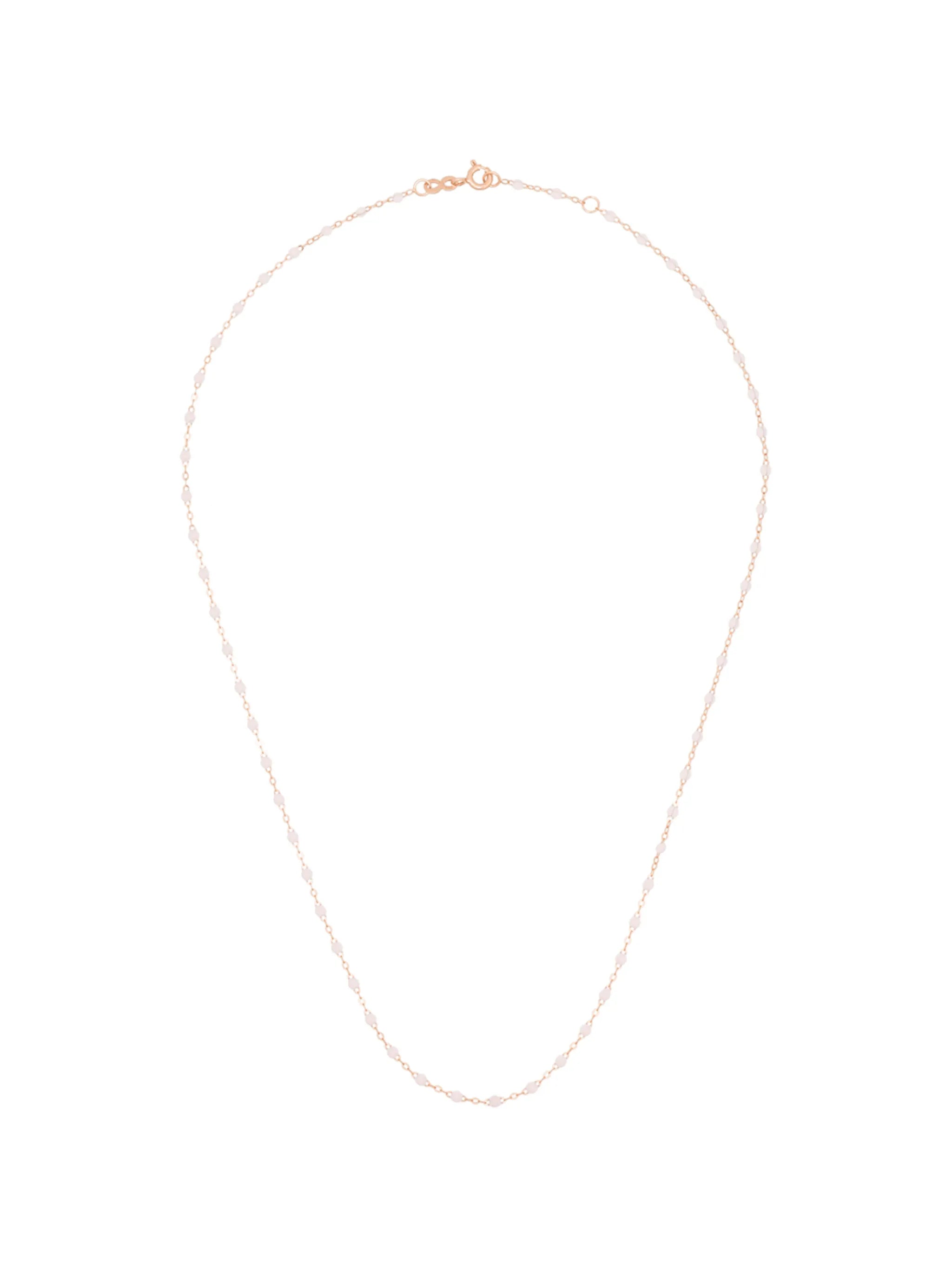 18kt gold beaded chain necklace