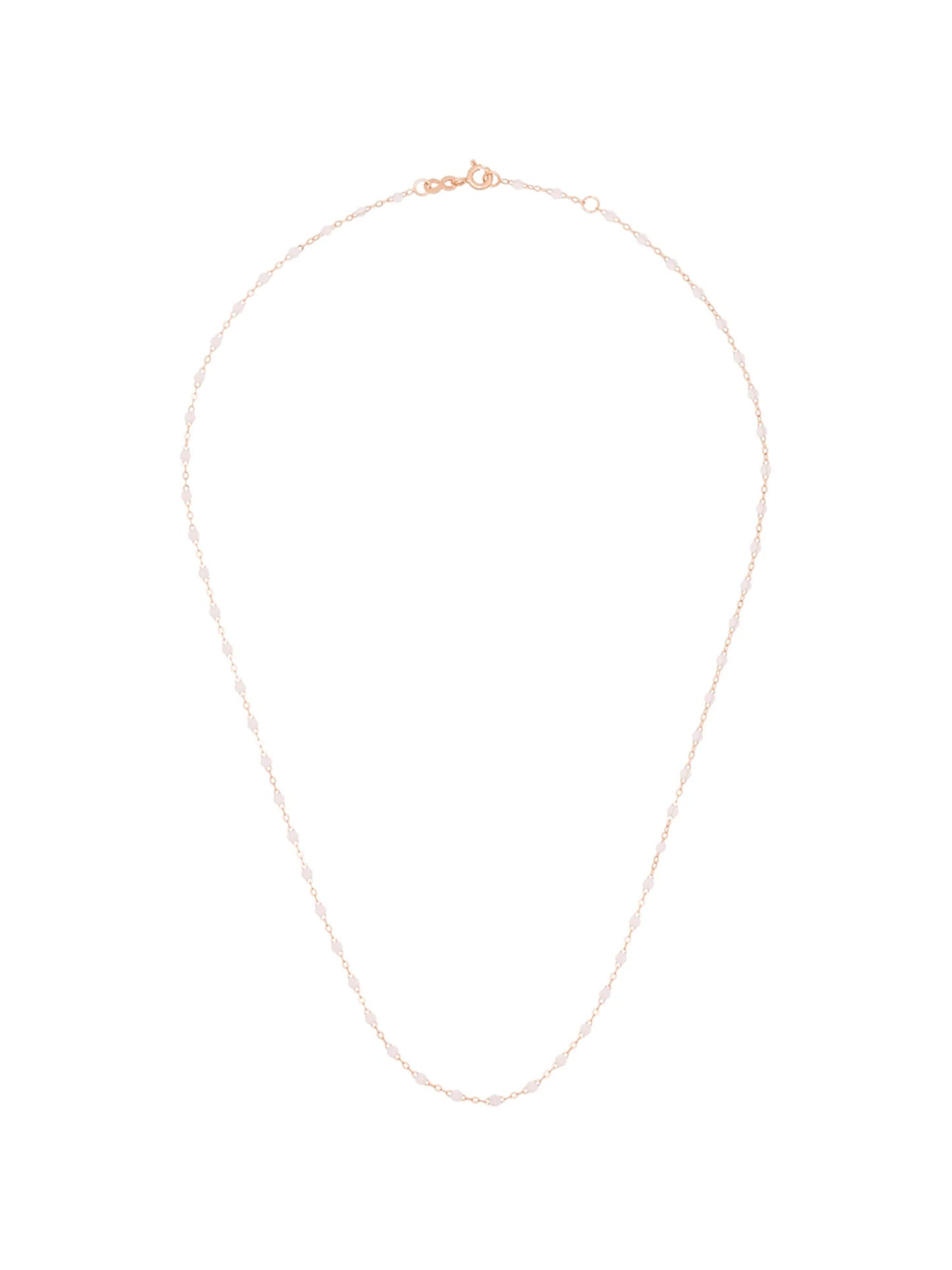 18kt gold beaded chain necklace