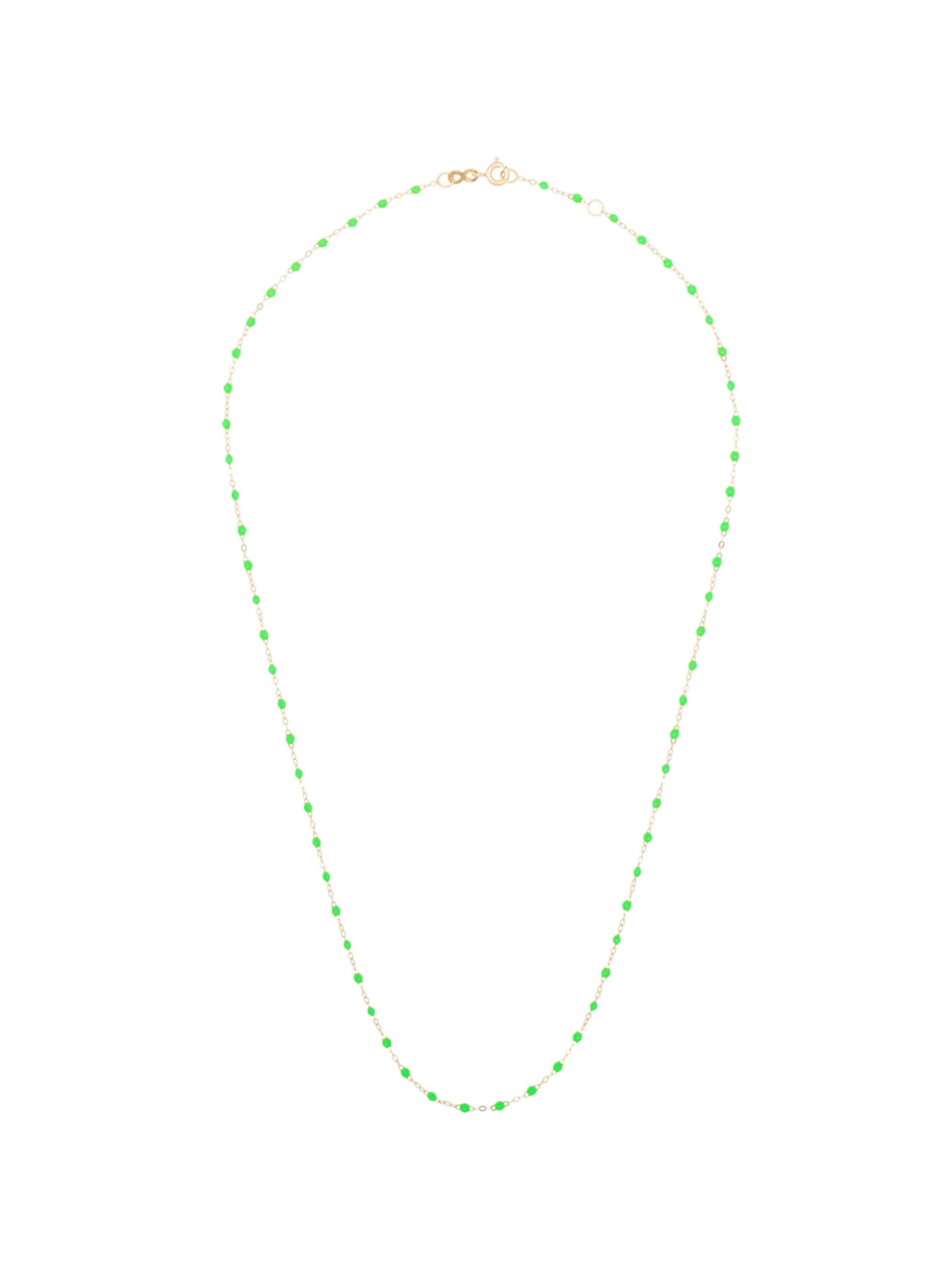 18kt gold neon bead necklace