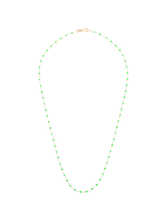 18kt gold neon bead necklace
