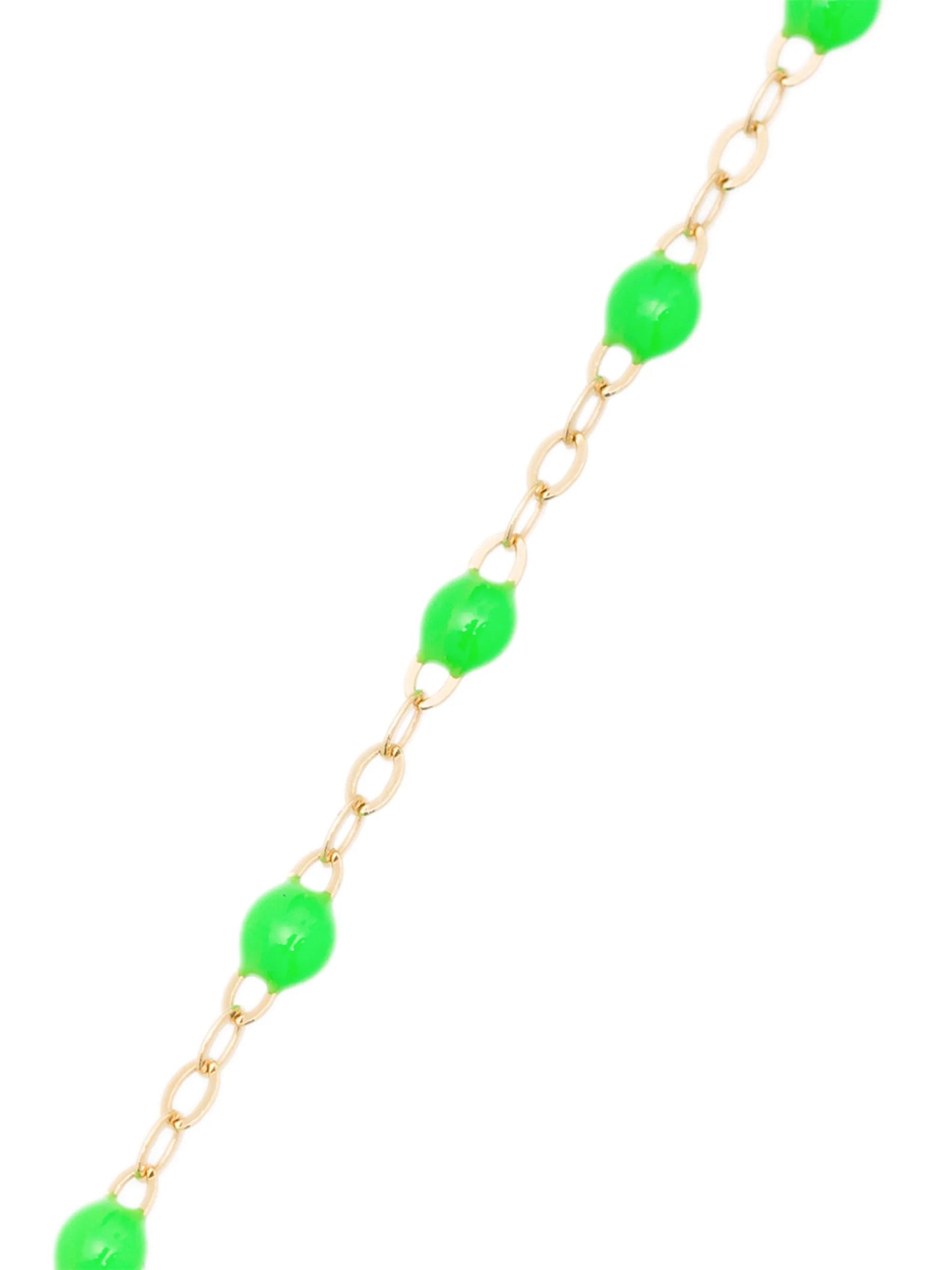 18kt gold neon bead necklace