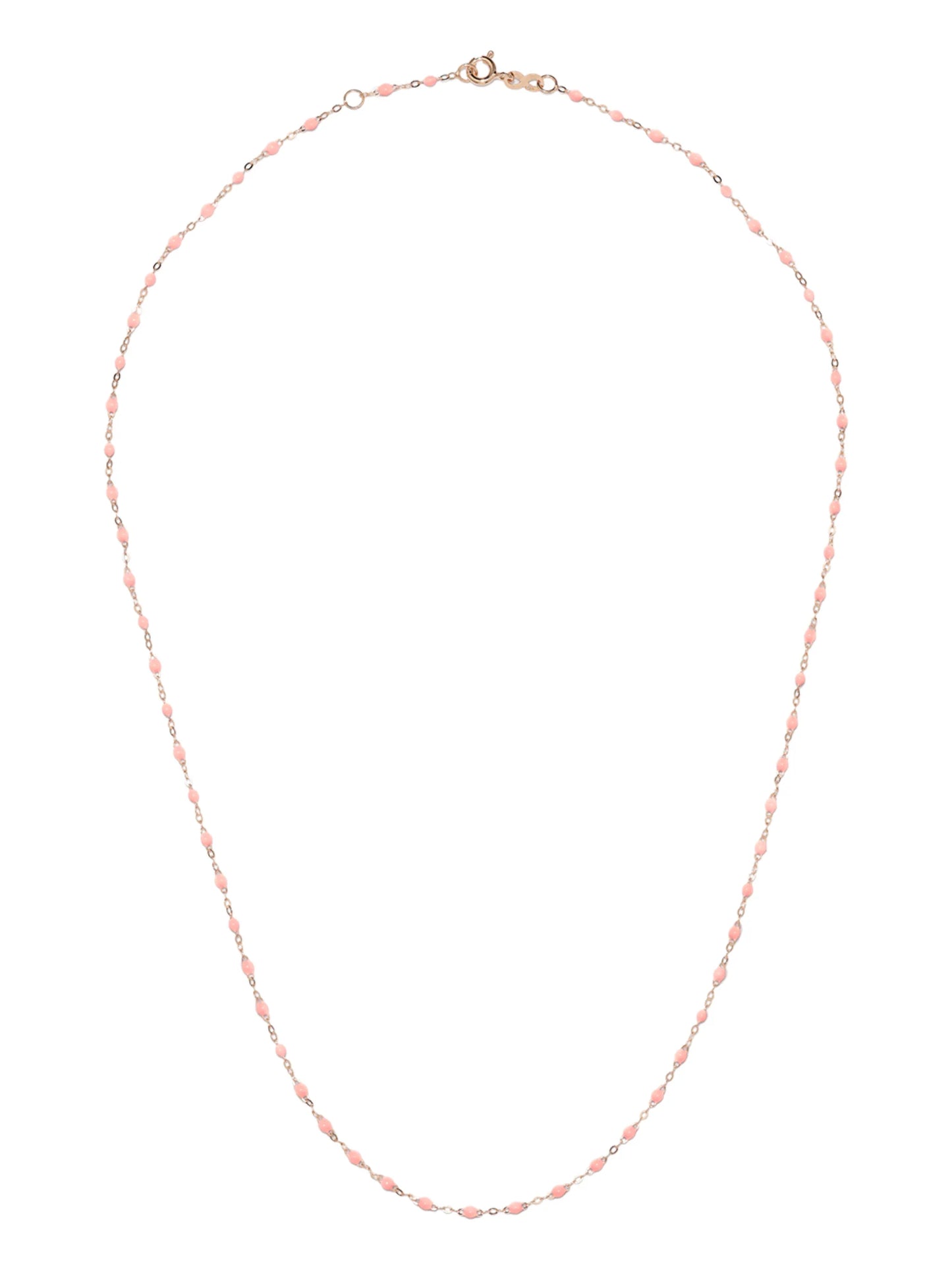 18kt rose gold Saumon bead necklace