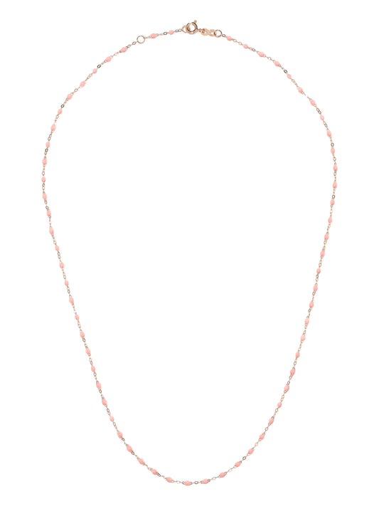 18kt rose gold Saumon bead necklace