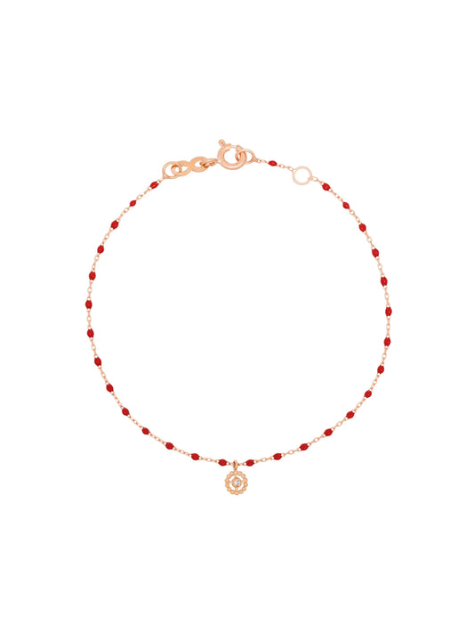 18kt gold Lucky diamond beaded bracelet