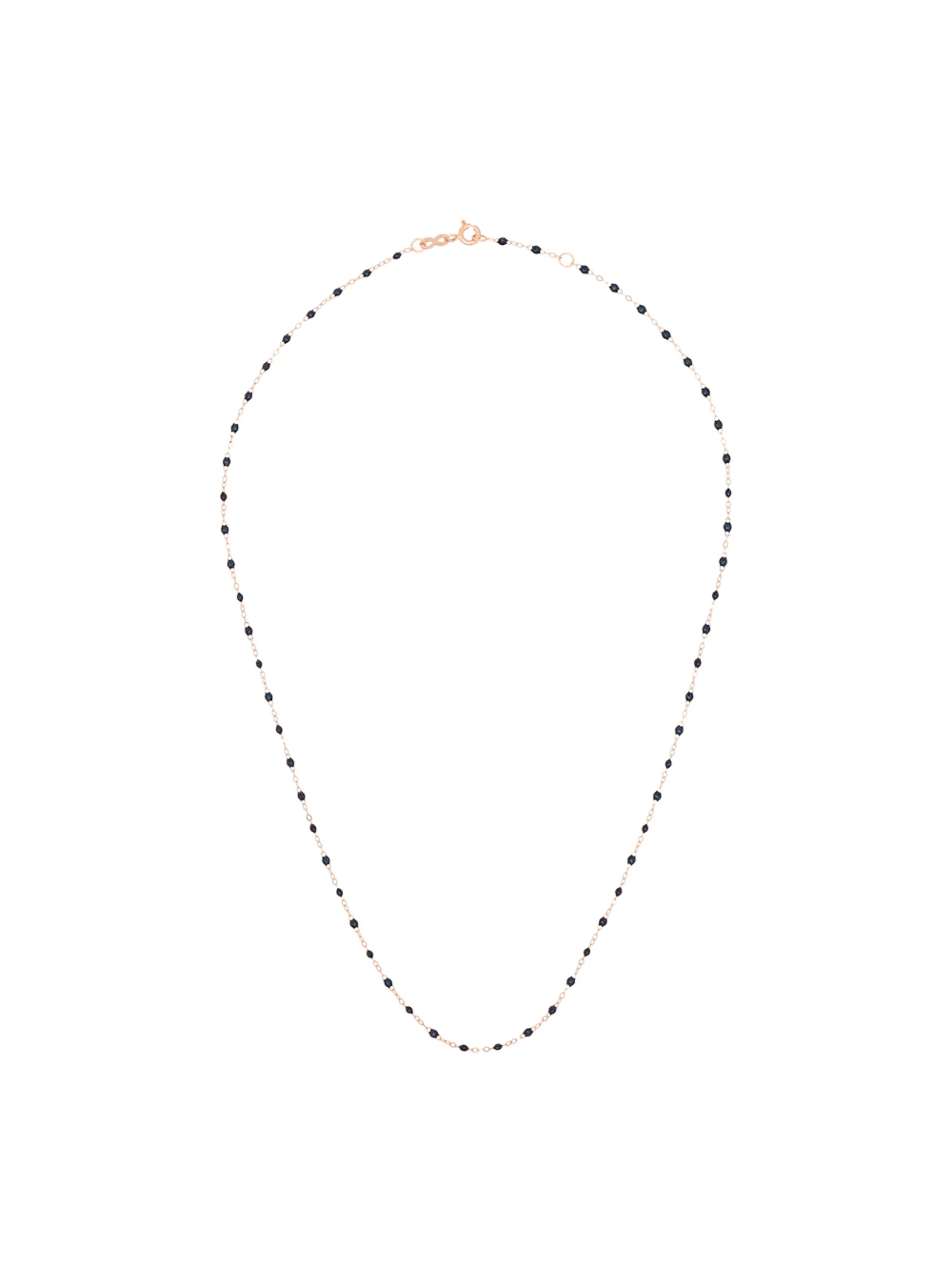 18kt rose gold beaded necklace