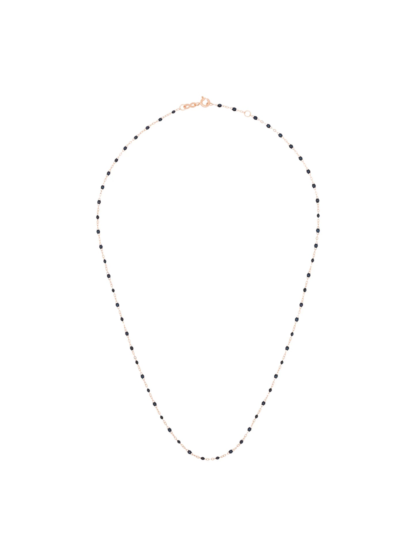 18kt rose gold beaded necklace