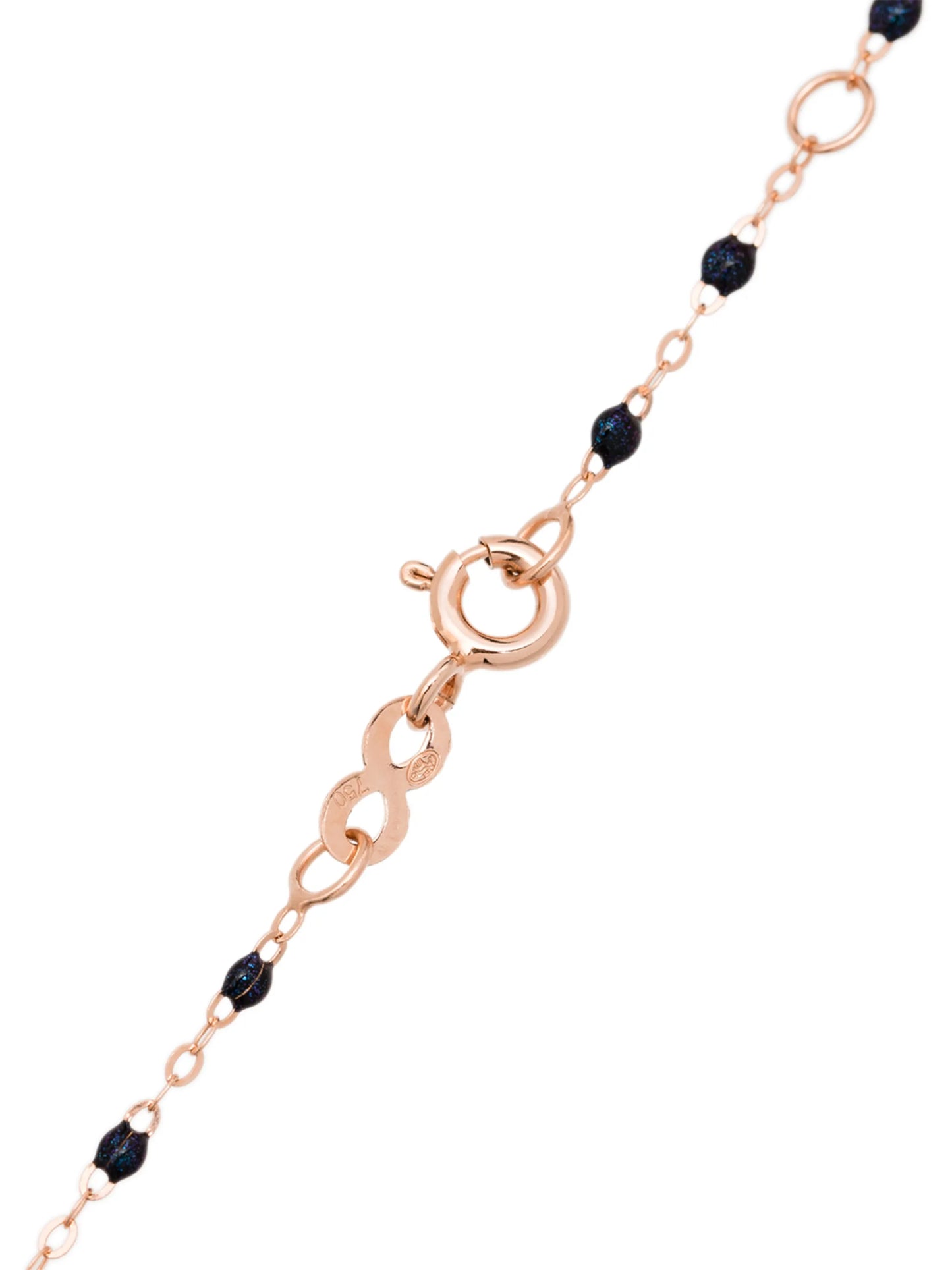 18kt rose gold beaded necklace