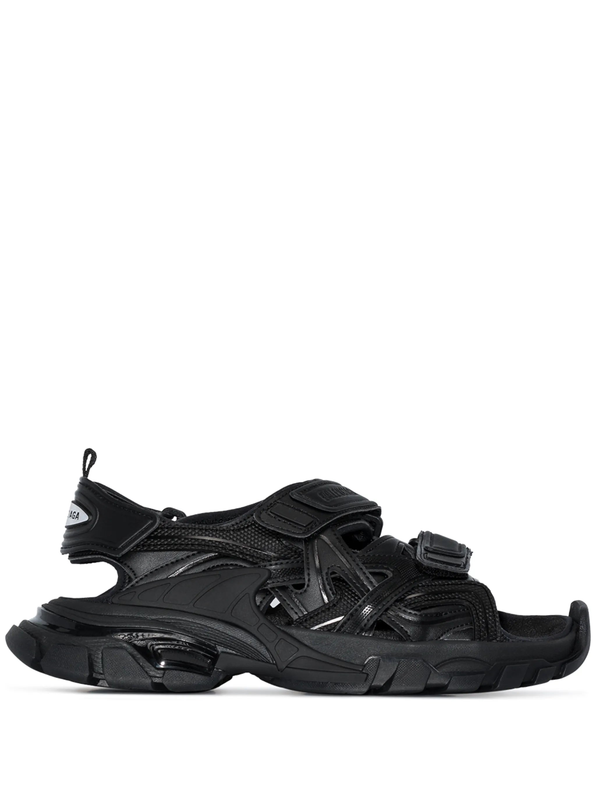 Track flat sandals