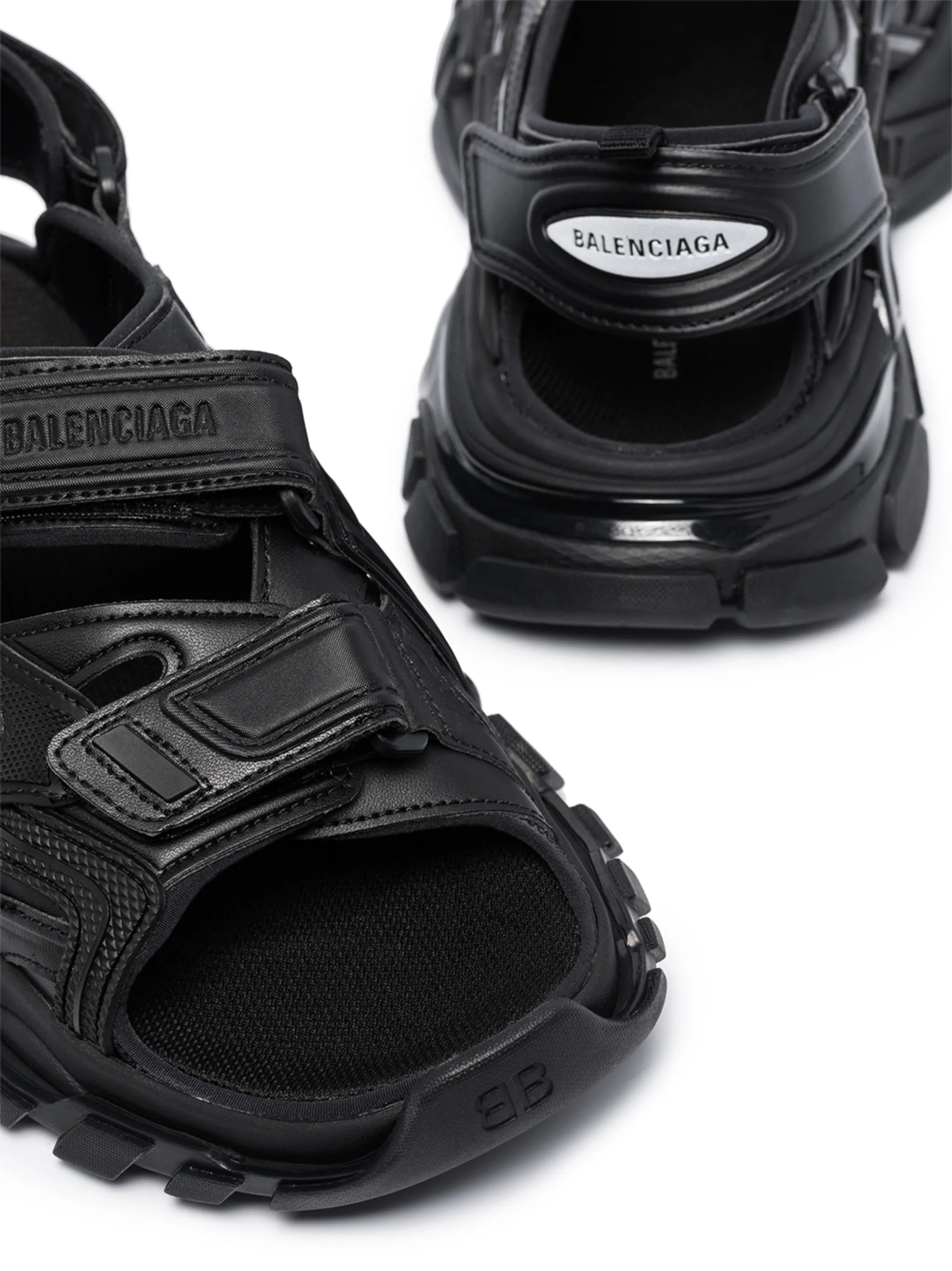Track flat sandals