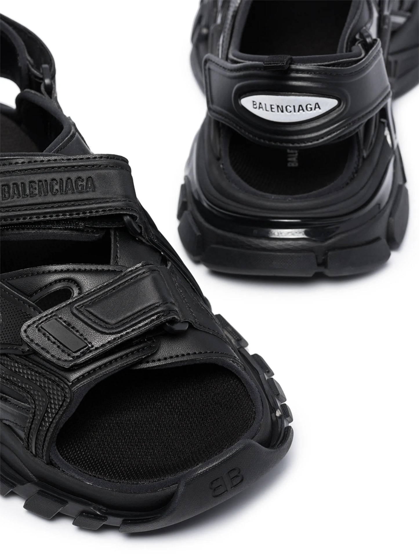 Track flat sandals