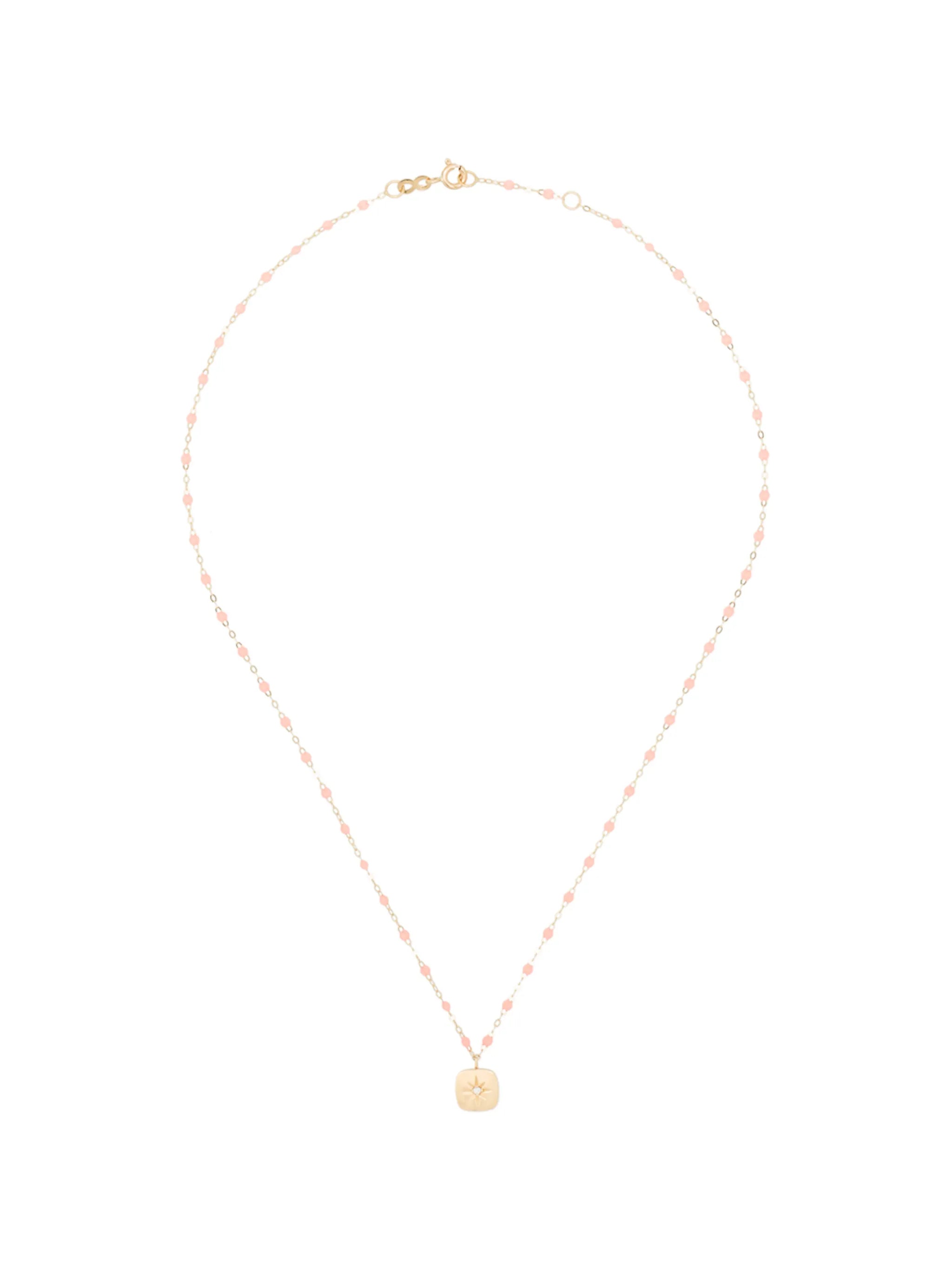 18kt gold Miss Gigi diamond beaded necklace