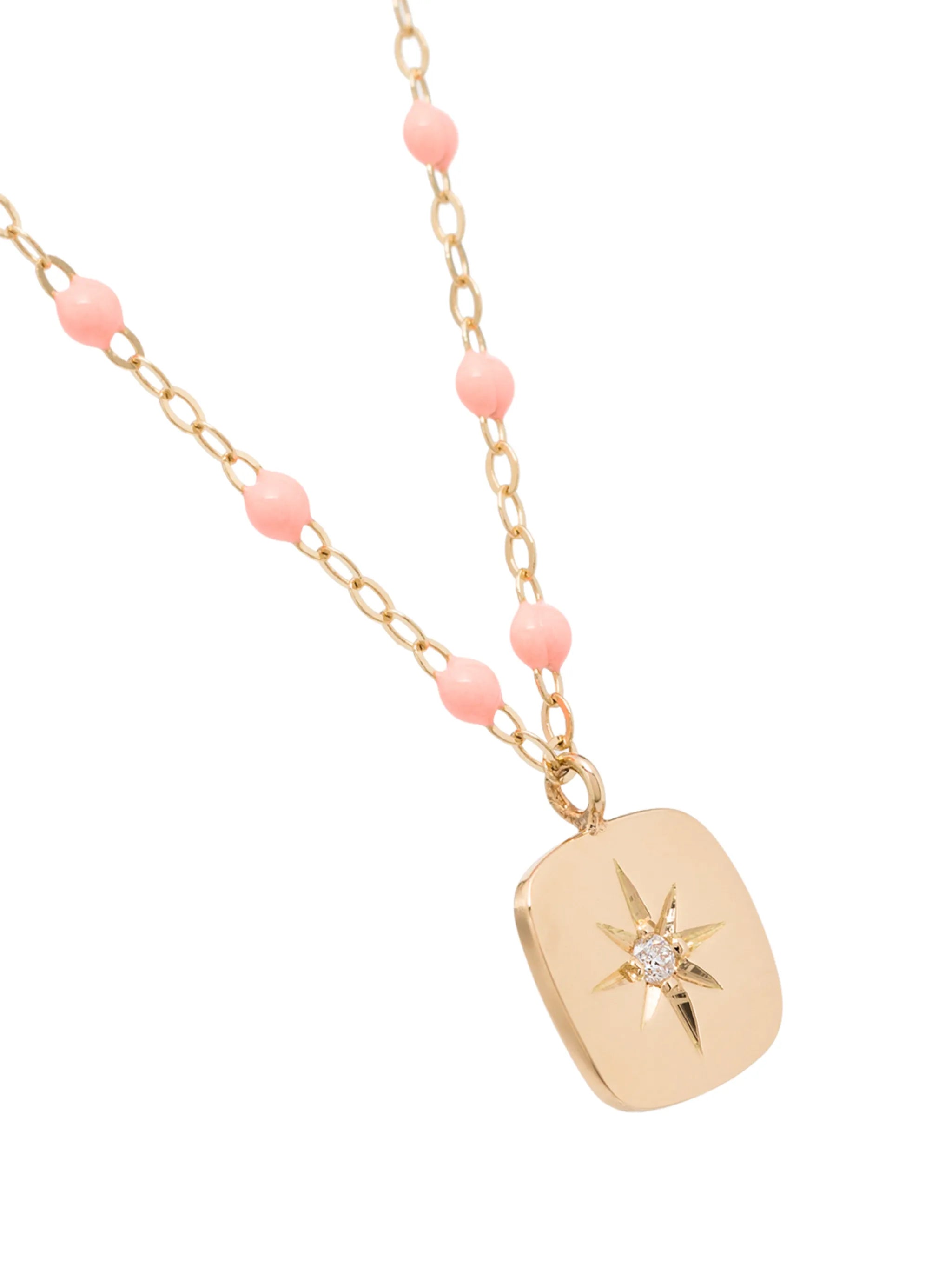 18kt gold Miss Gigi diamond beaded necklace