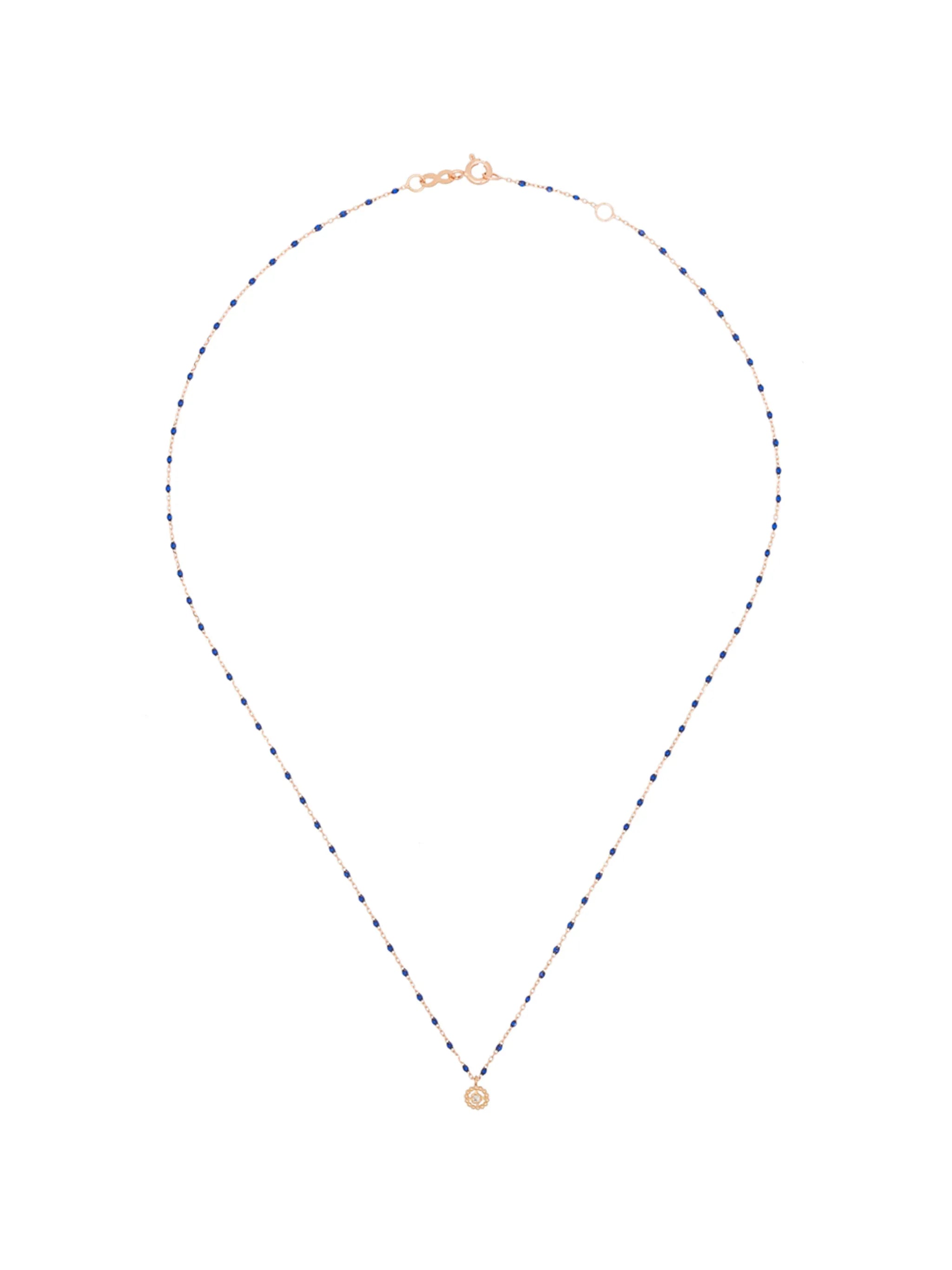 18kt gold diamond pendant necklace