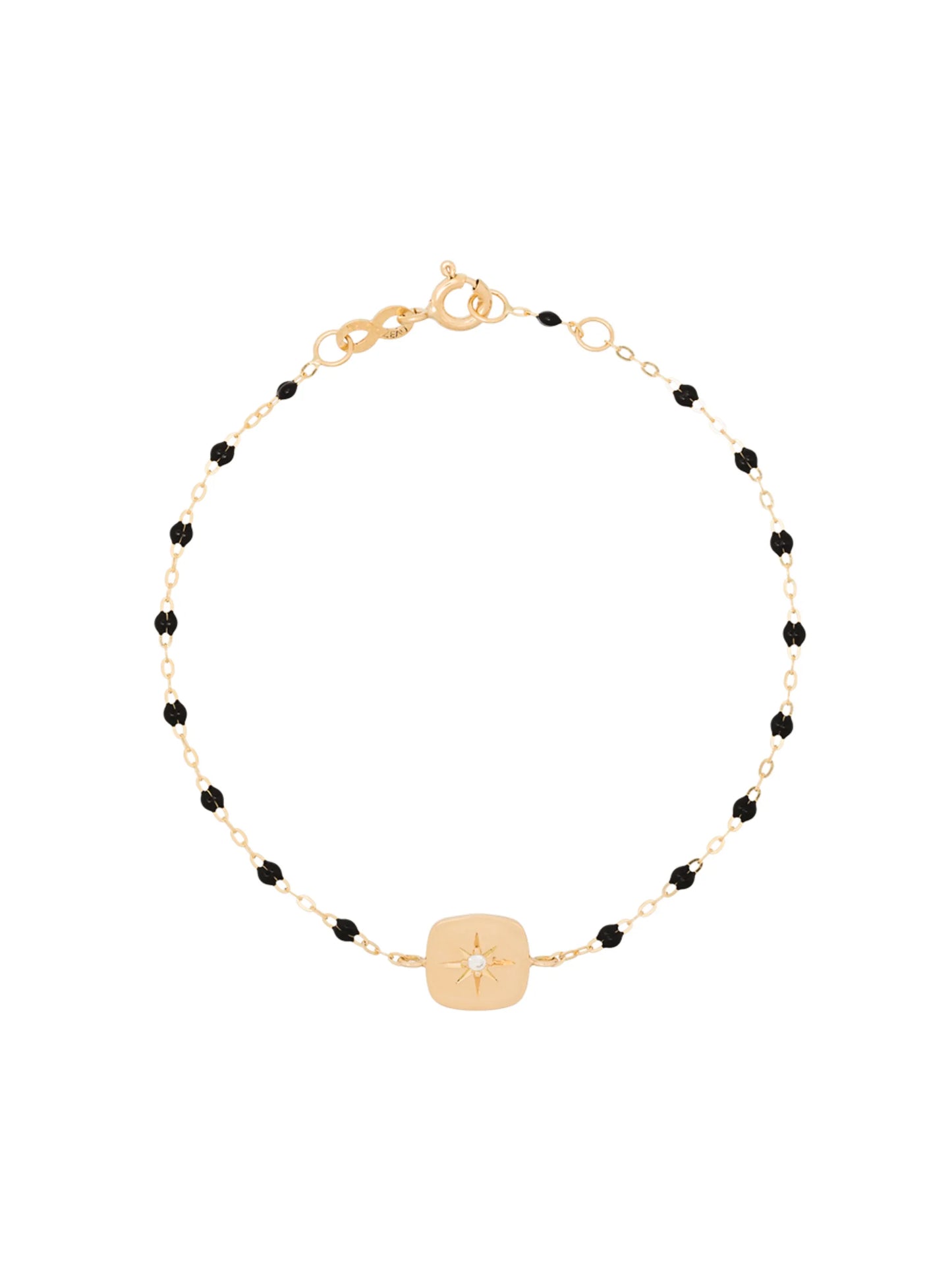 18kt gold Miss Gigi diamond beaded bracelet