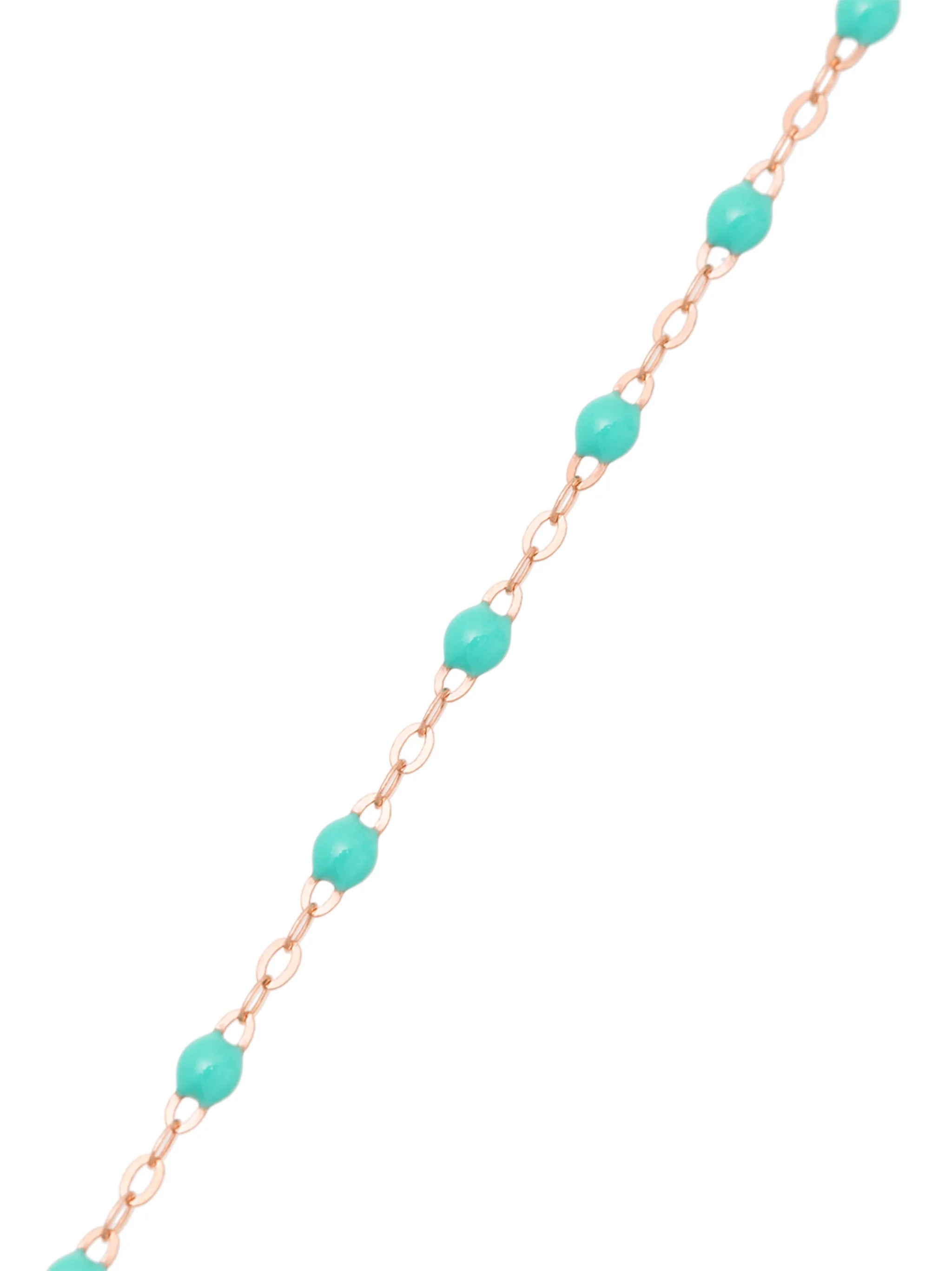 Lagoon 18kt rose gold turquoise necklace
