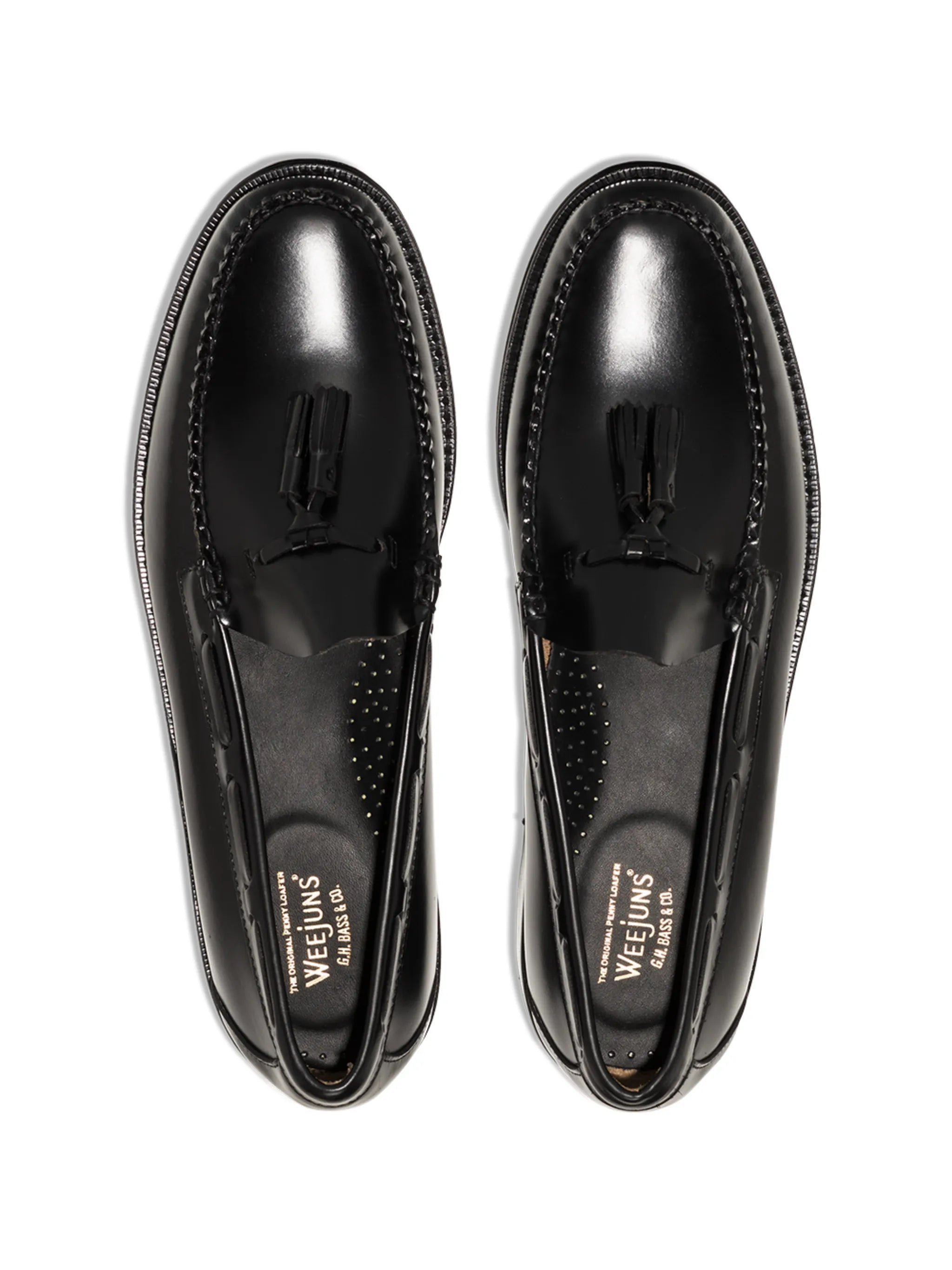 Weejuns Larkin Tassel loafers in black leather
