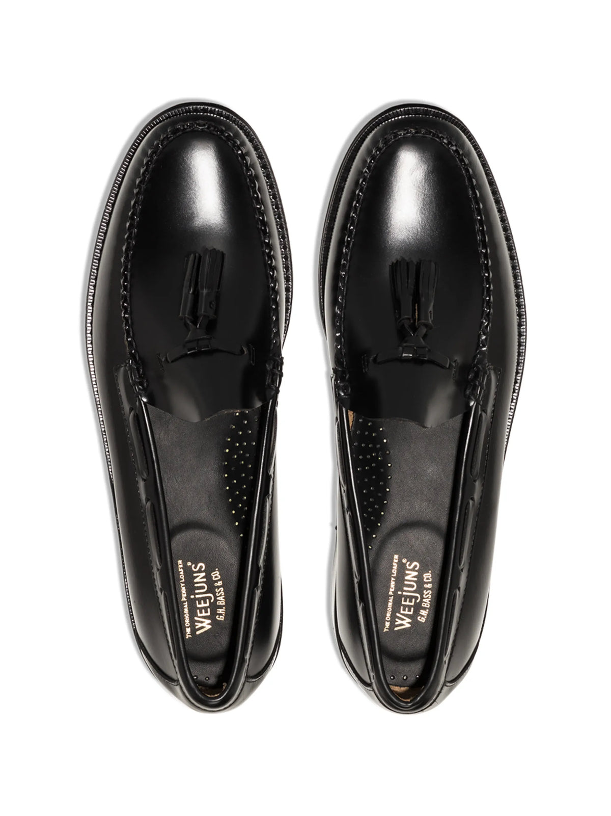 Weejuns Larkin Tassel loafers in black leather