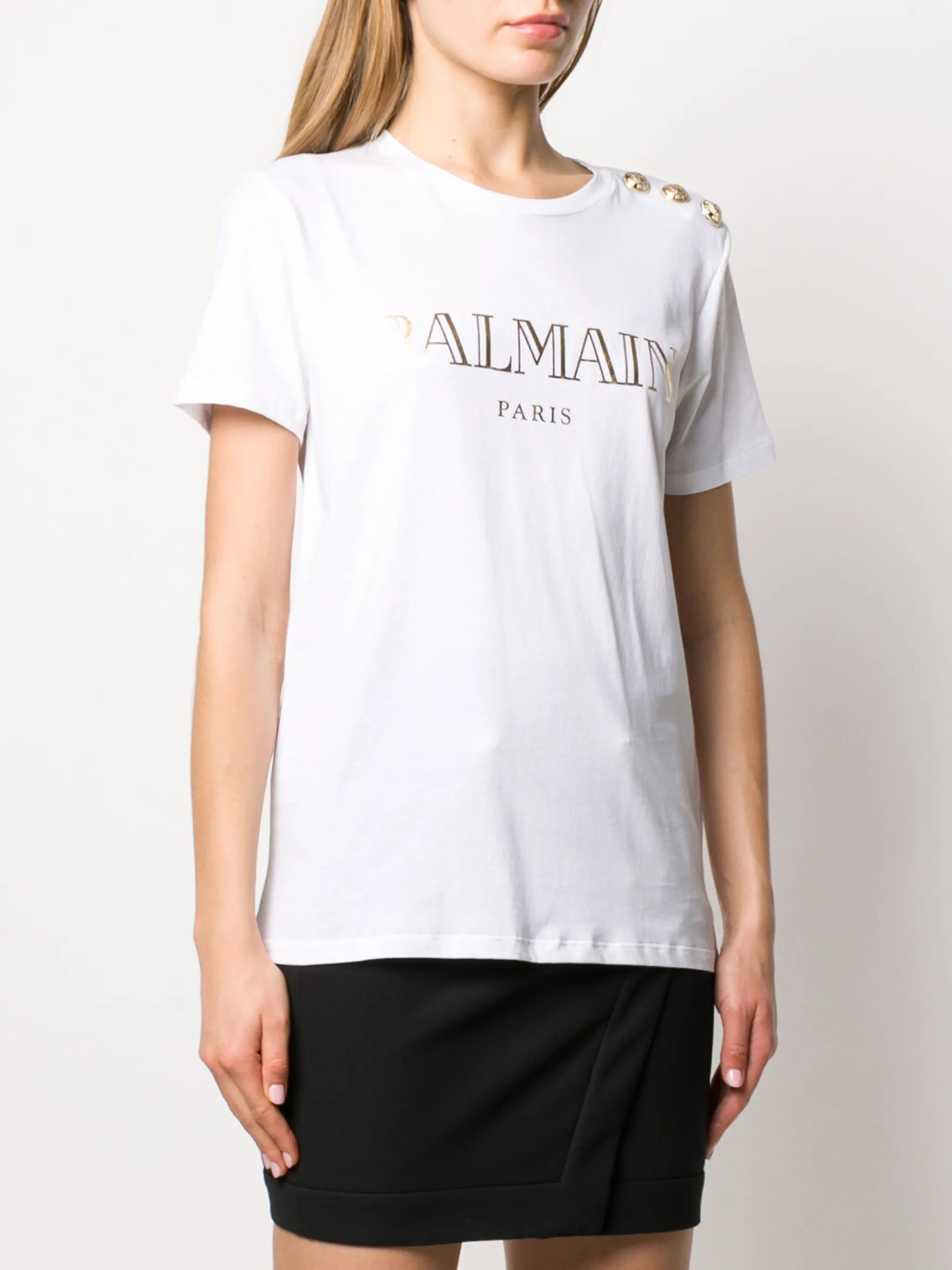 metallic logo T-shirt