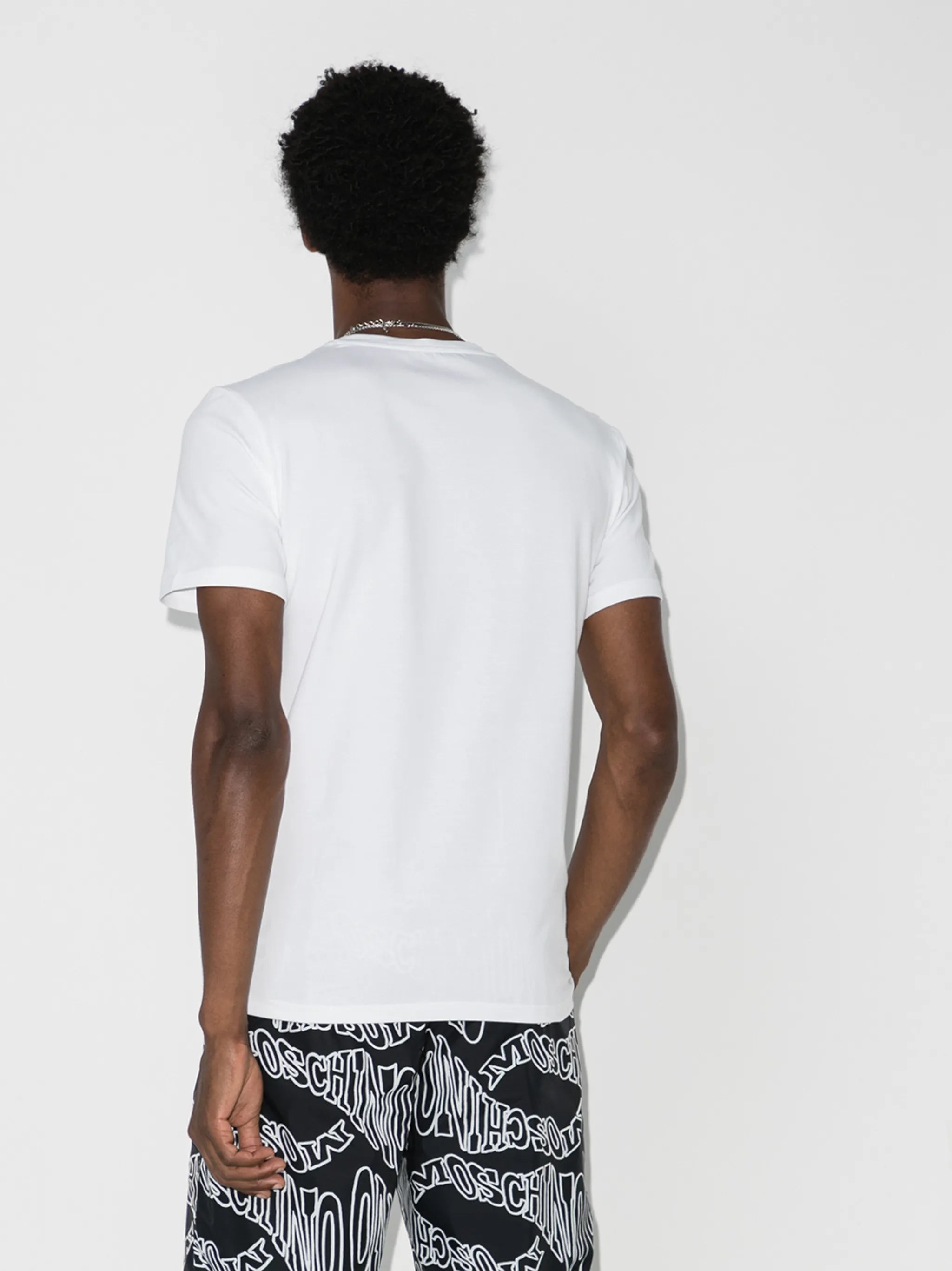 double question mark logo-print T-shirt