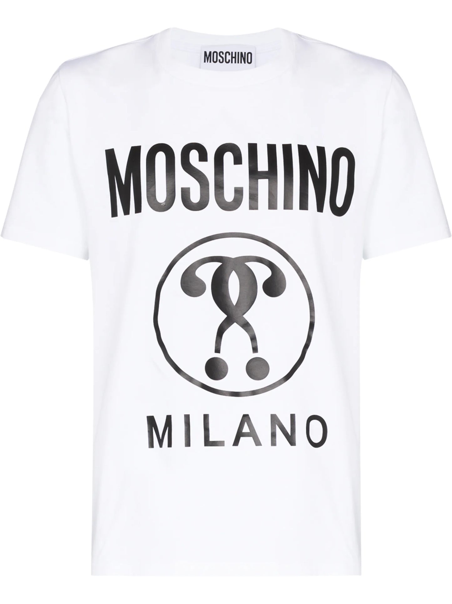 double question mark logo-print T-shirt