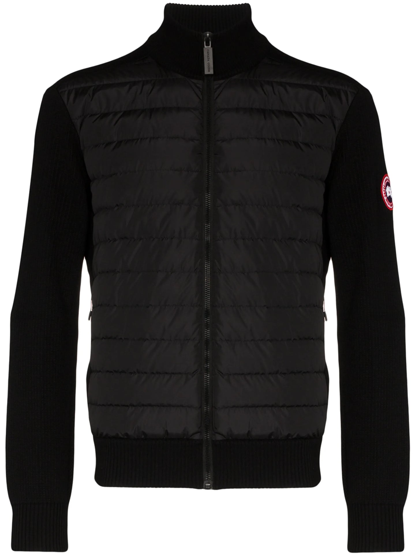 Hybridge wool-panelled padded jacket
