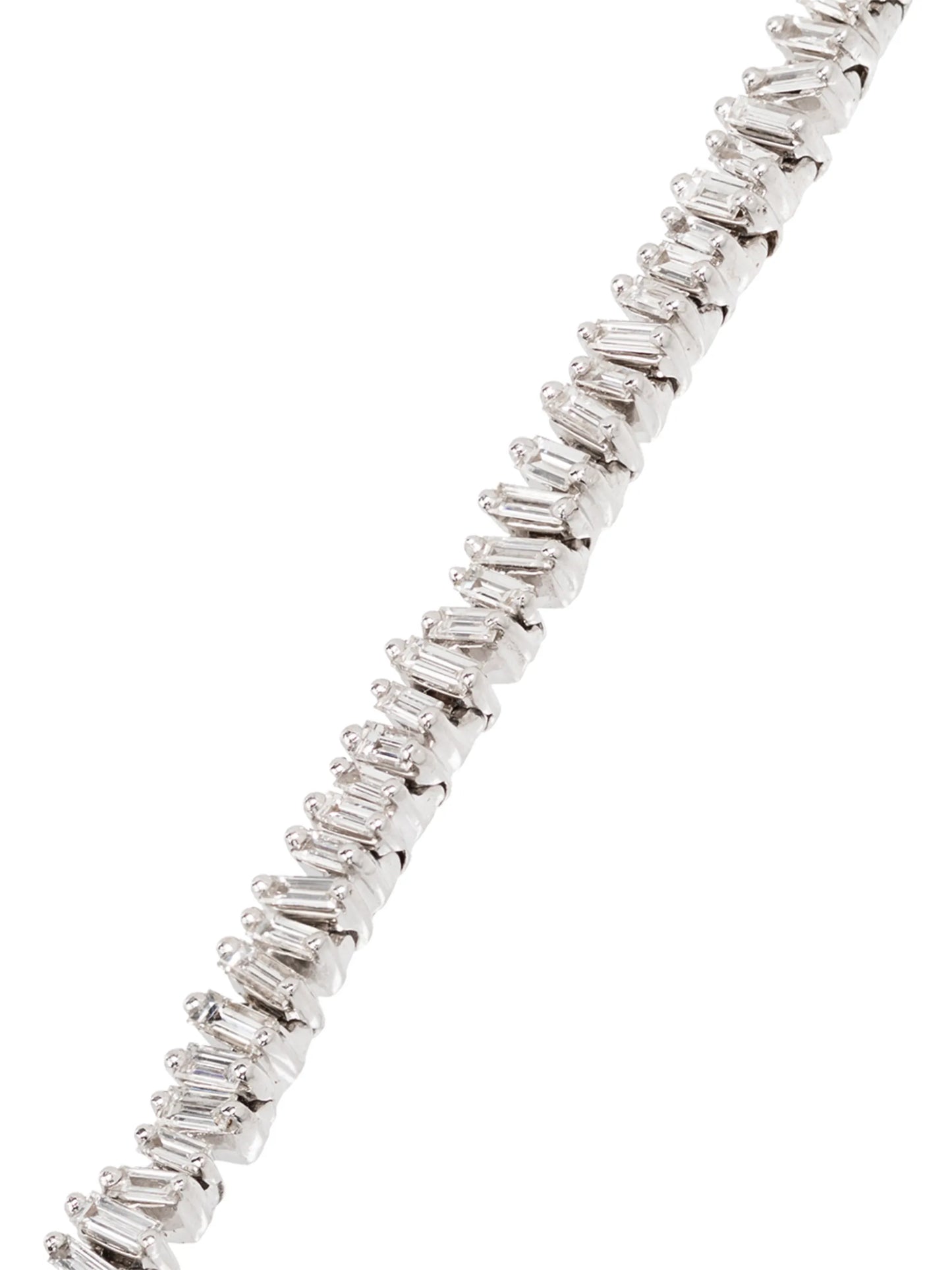 18kt white gold diamond mini tennis bracelet