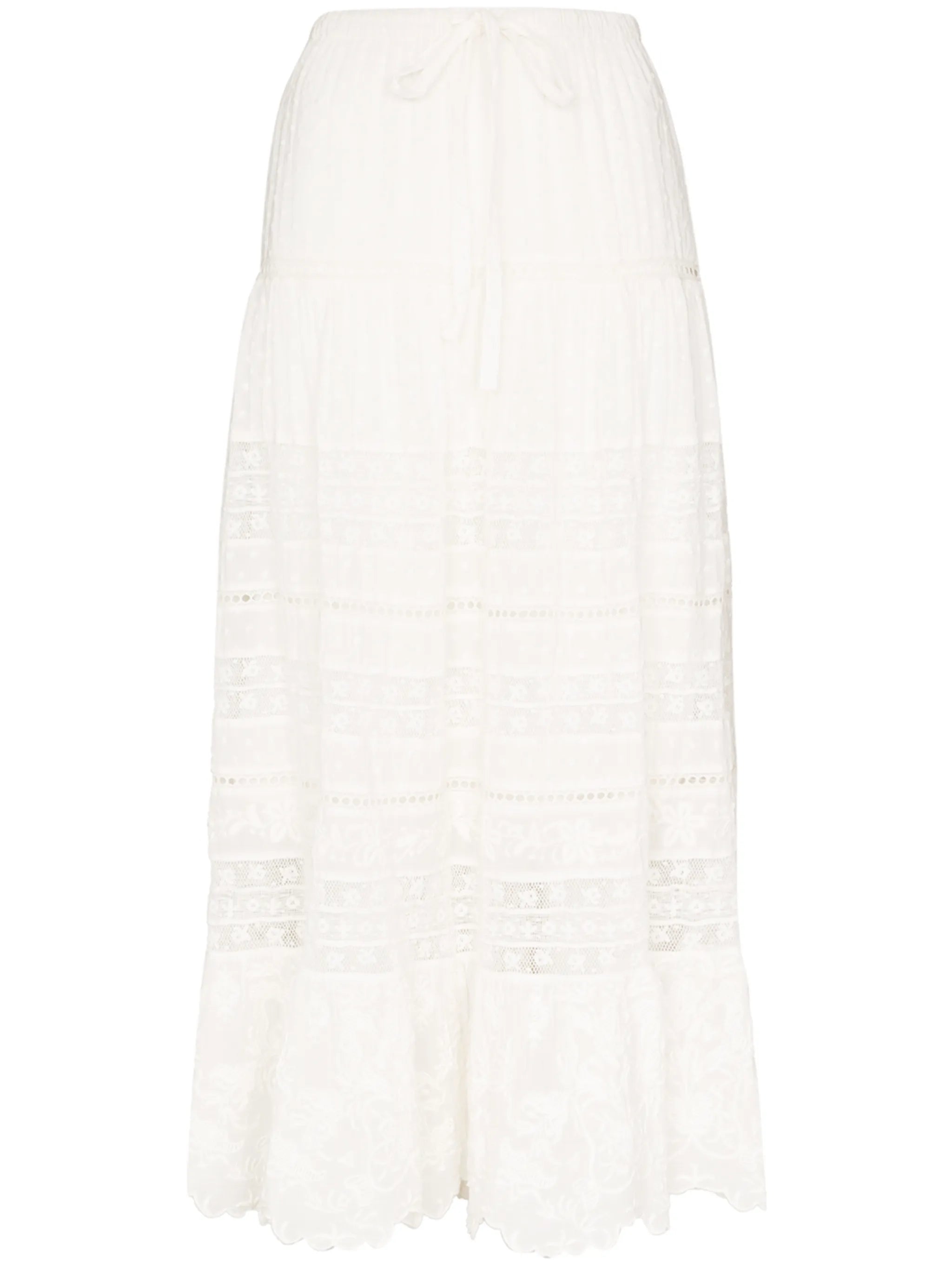 Donna lace drawstring skirt