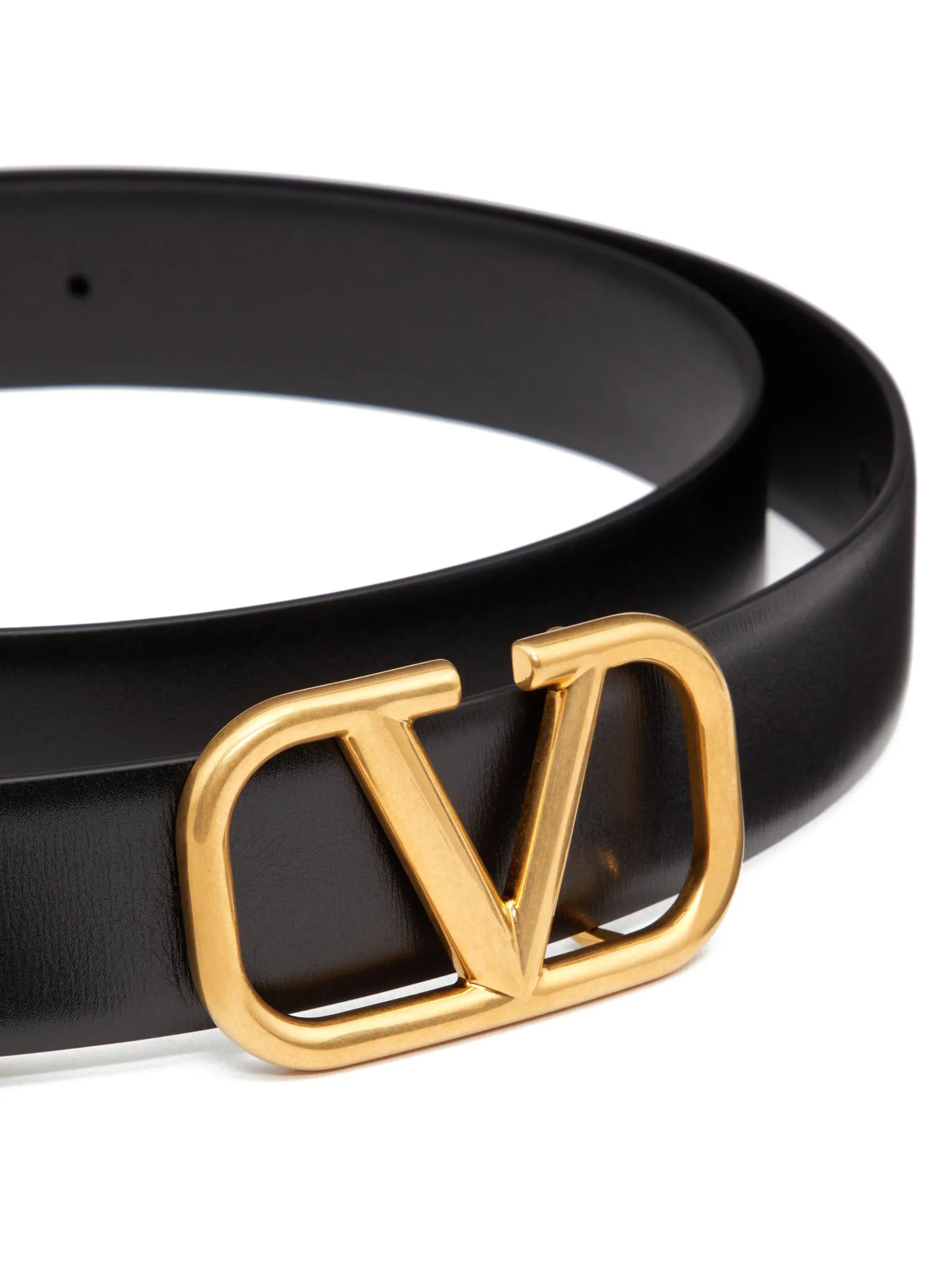 VLogo Signature leather belt