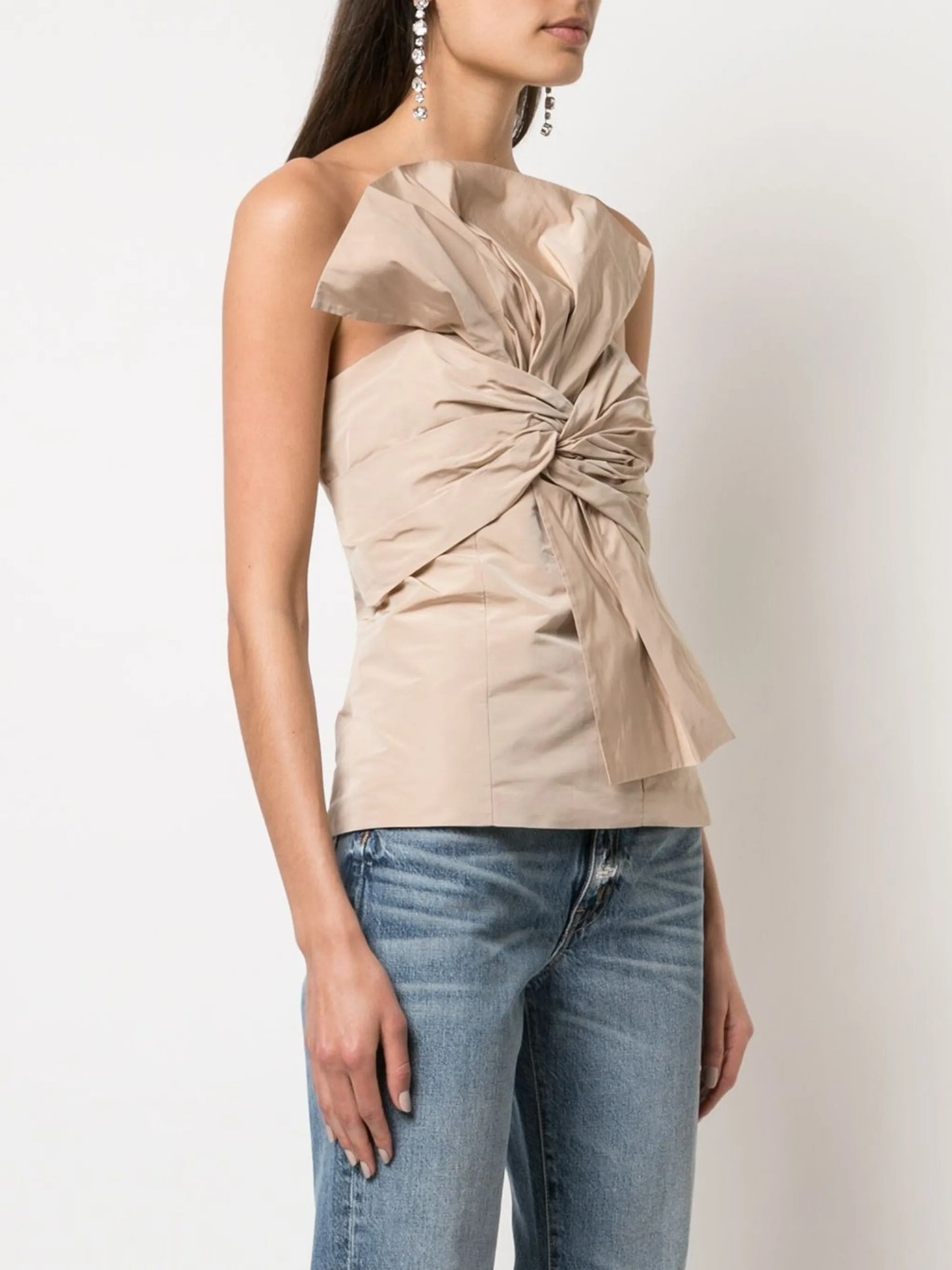 bow-front bustier top