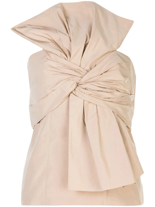 bow-front bustier top