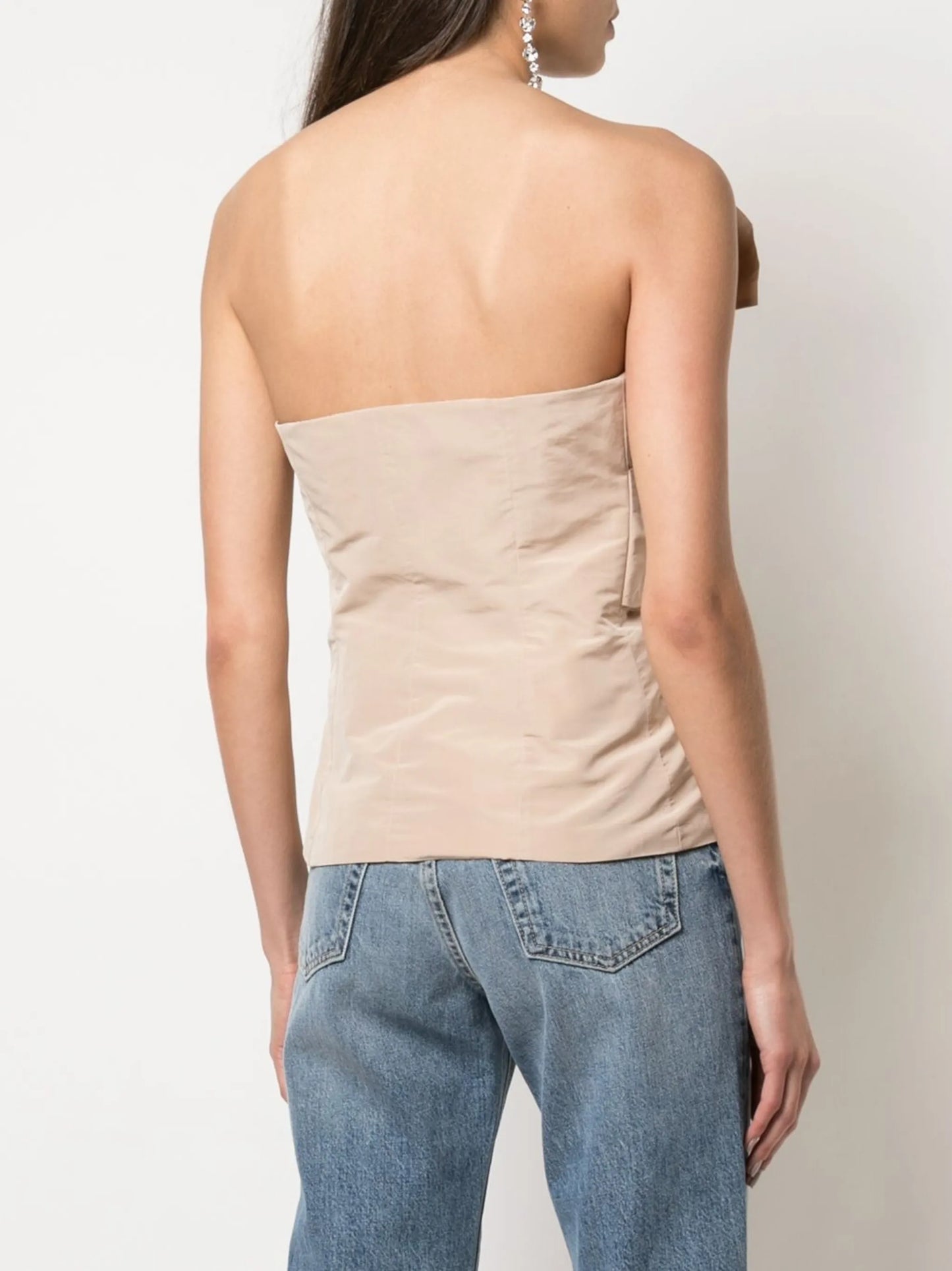 bow-front bustier top