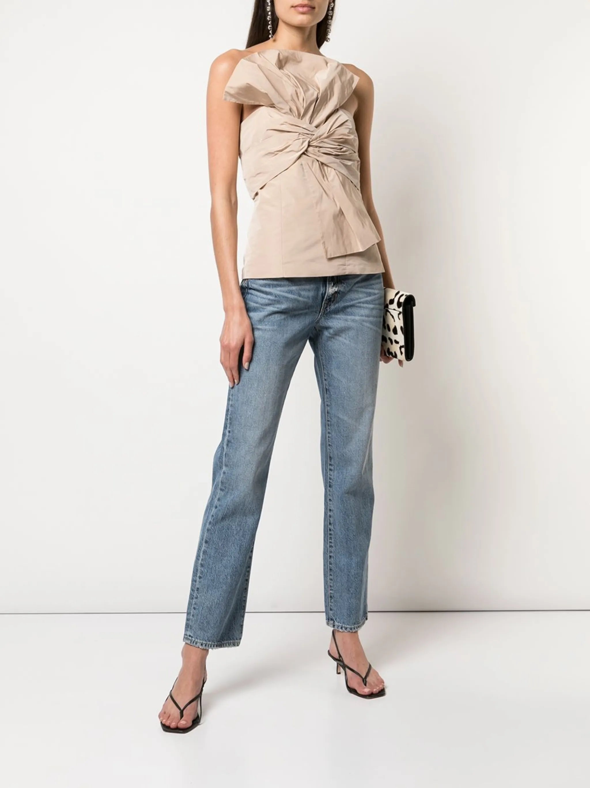 bow-front bustier top