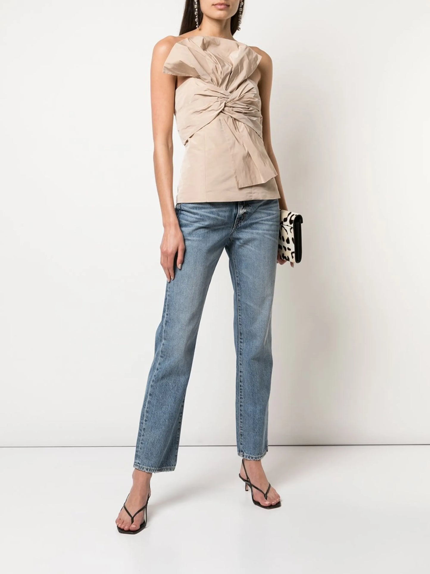 bow-front bustier top