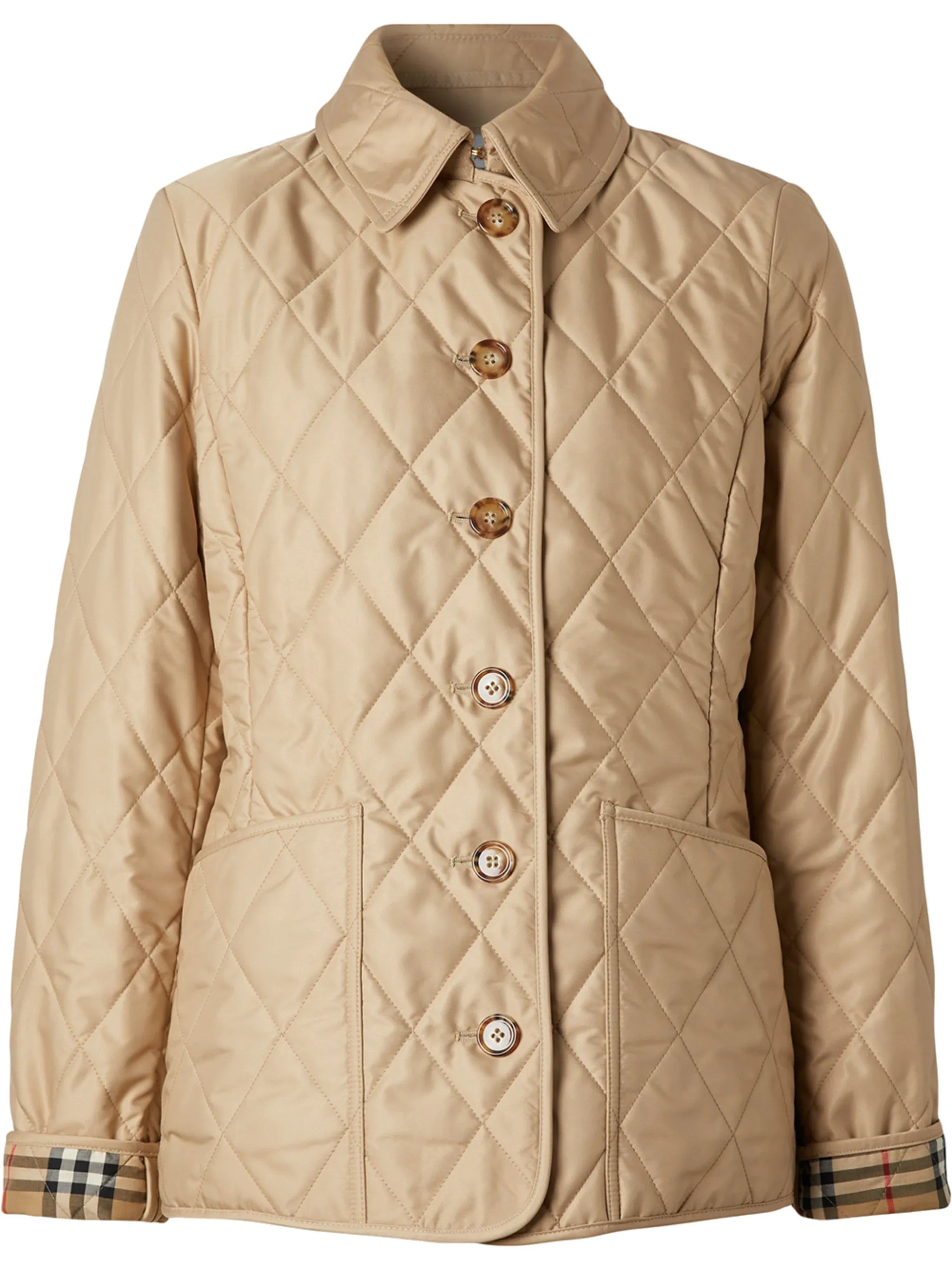 diamond quilted thermoregulated jacket