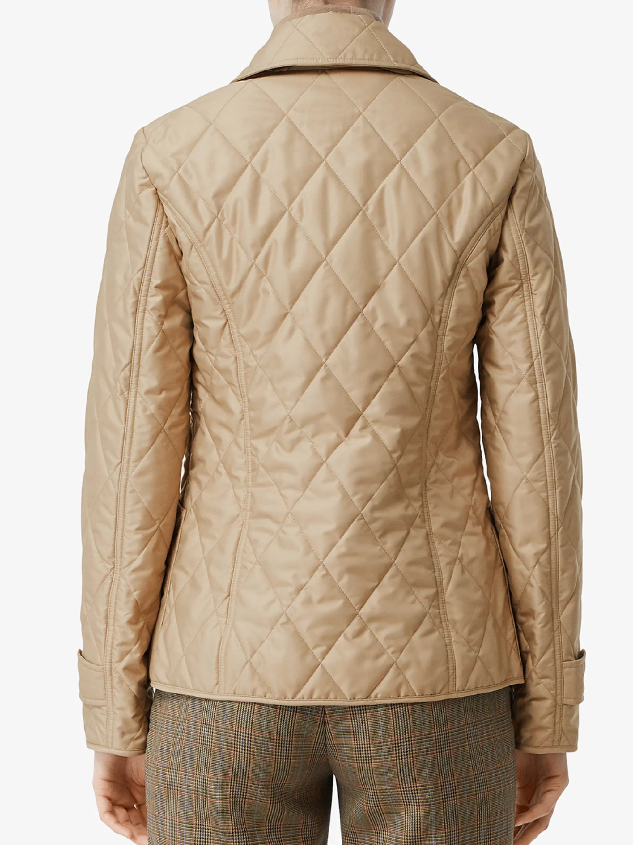 diamond quilted thermoregulated jacket