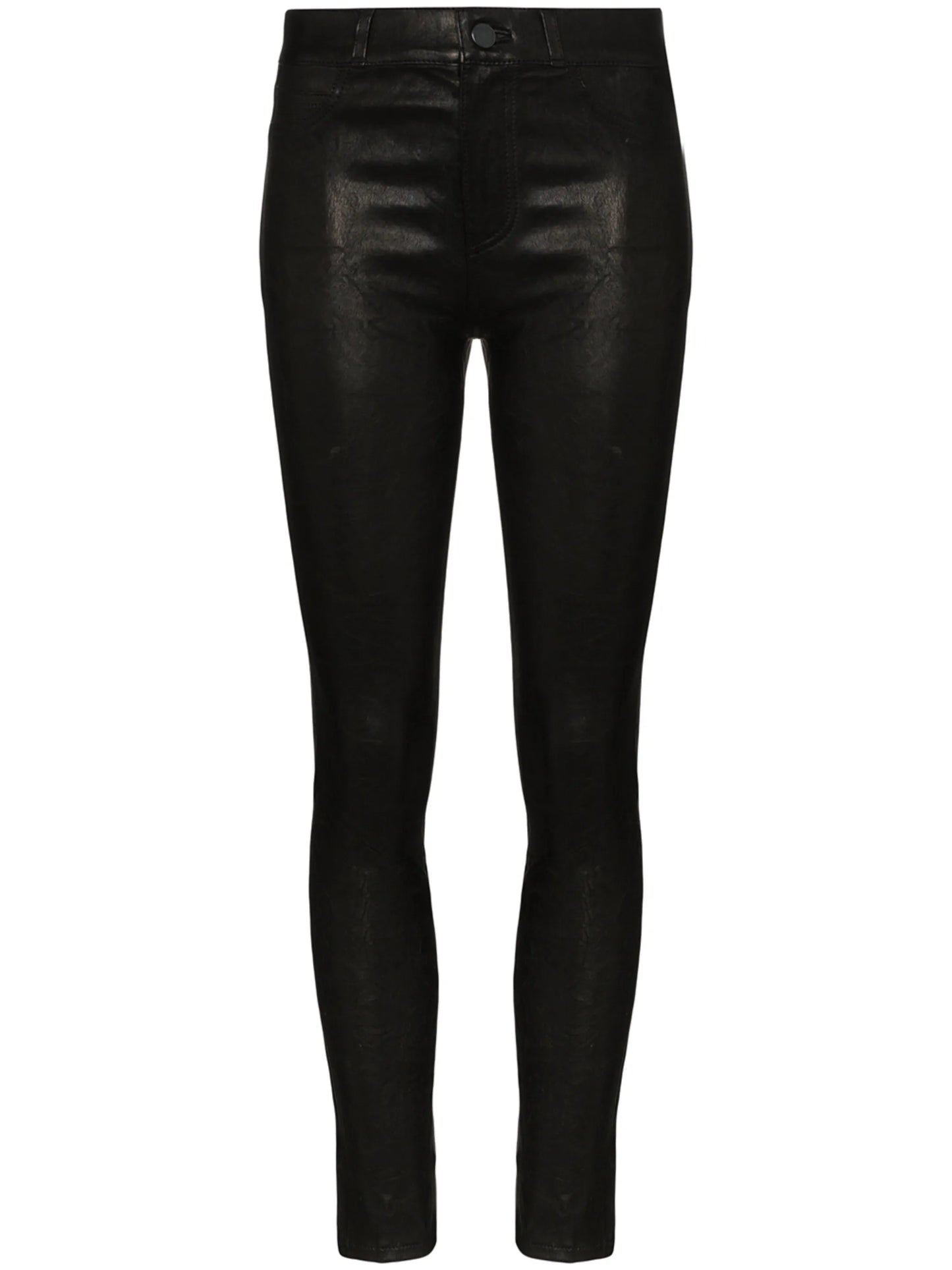 Hoxton leather skinny trousers