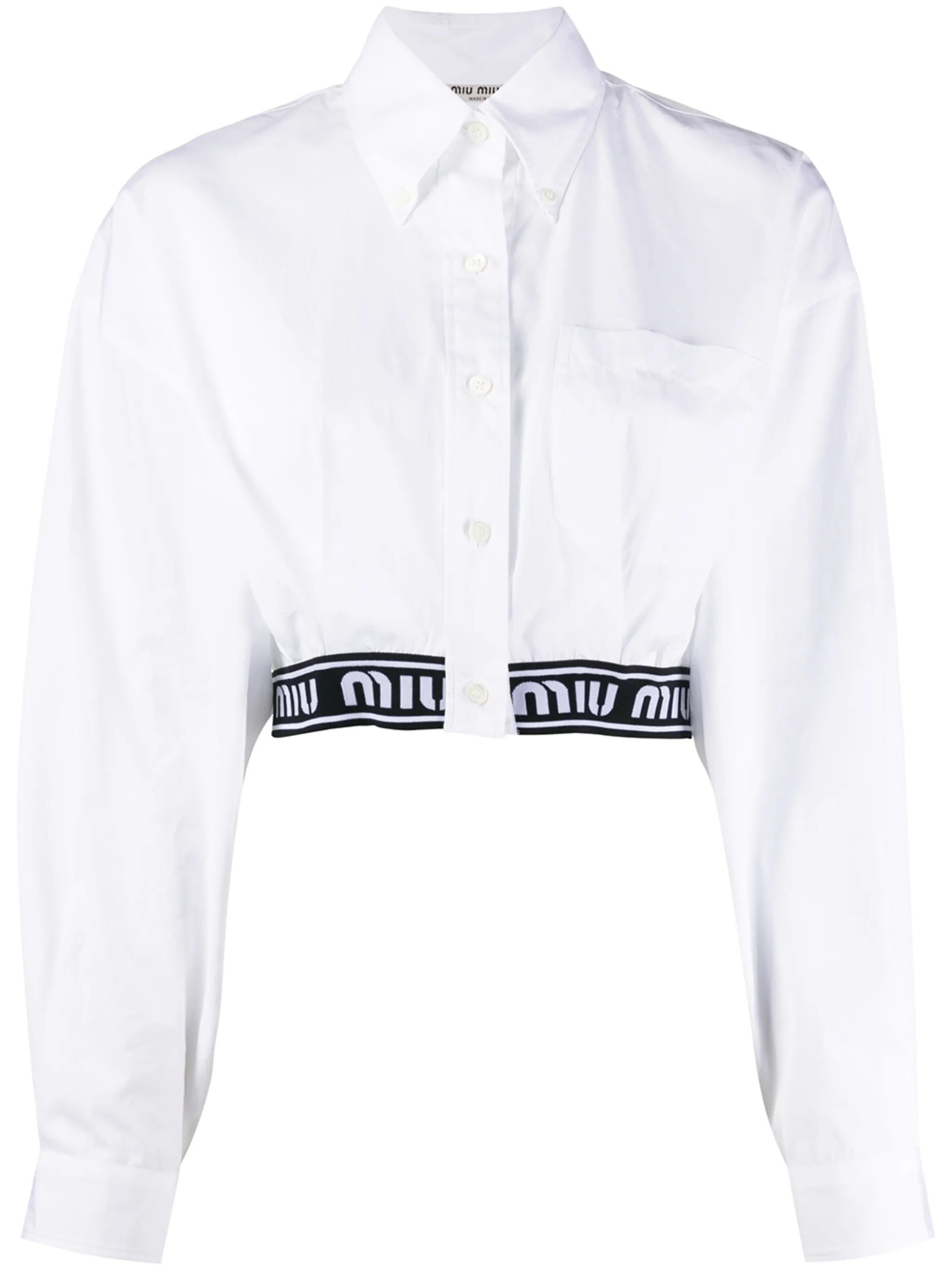 branded hem shirt