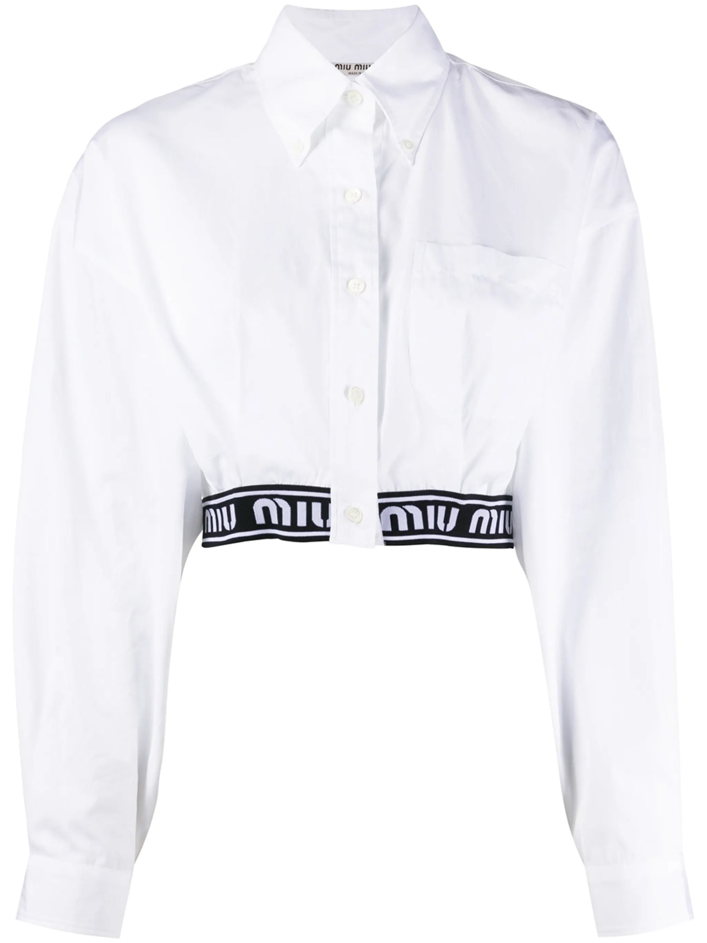 branded hem shirt