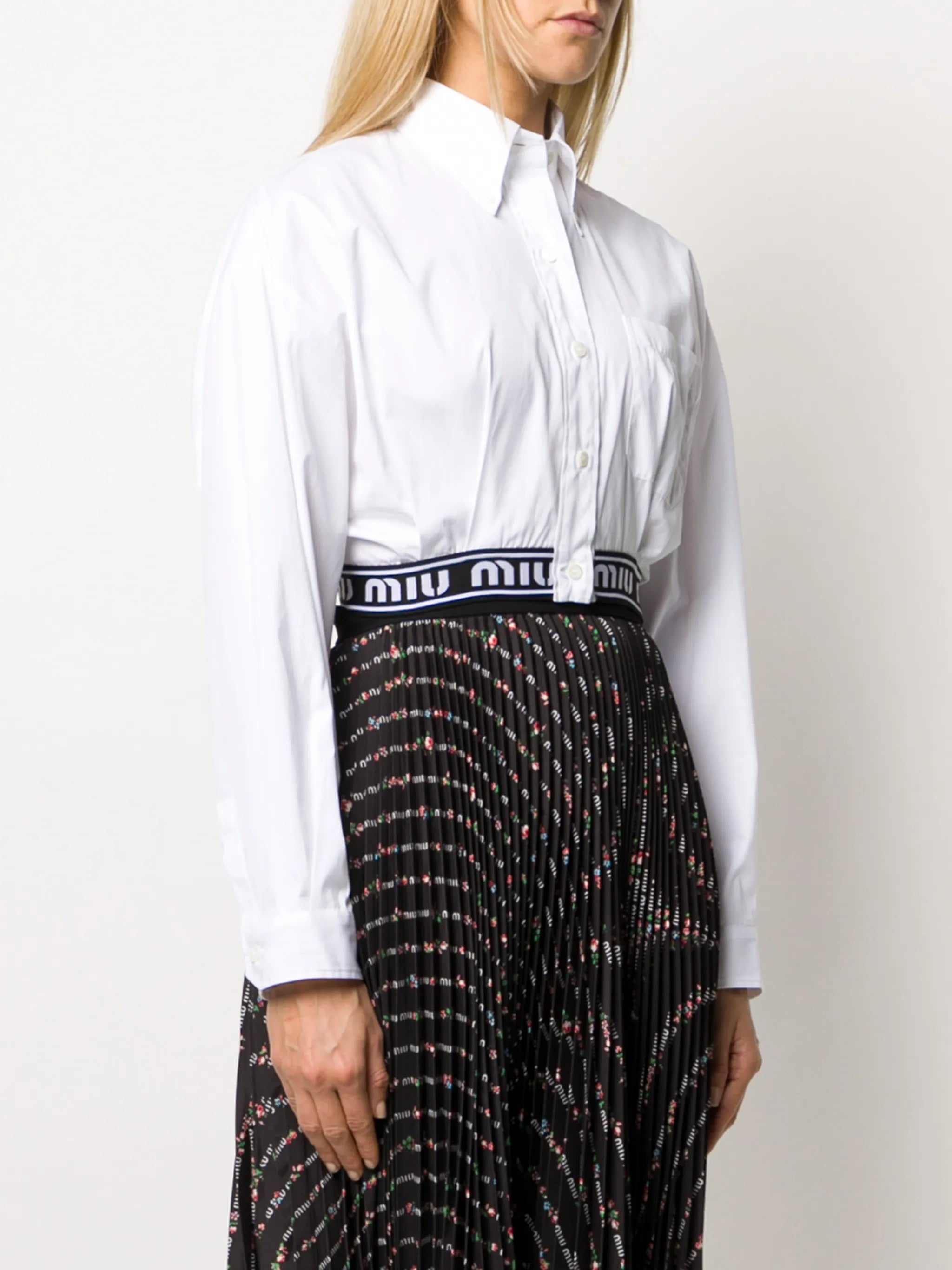 branded hem shirt